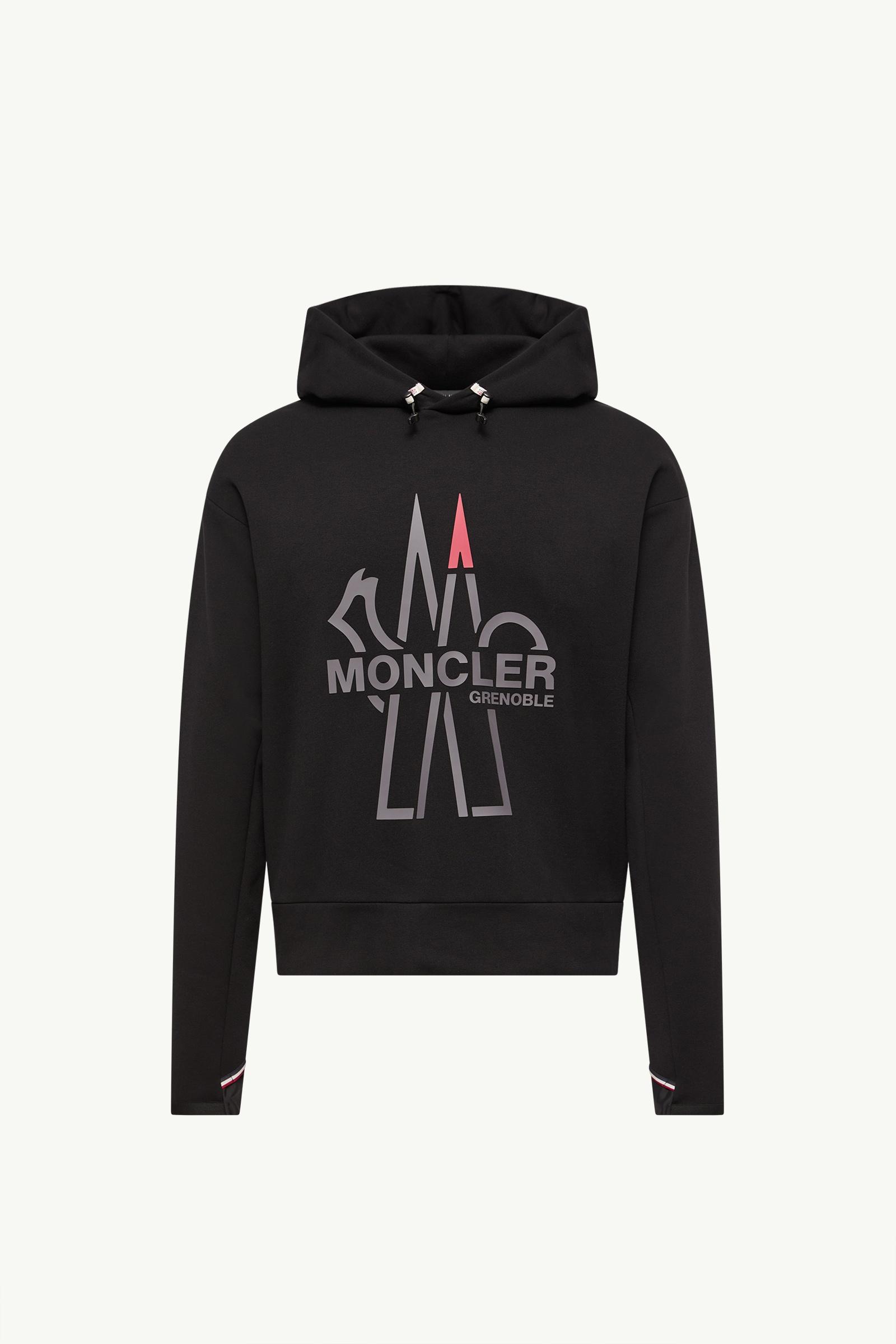 Black Logo Polartec® Hoodie - Mid-Layers for Men | Moncler AT