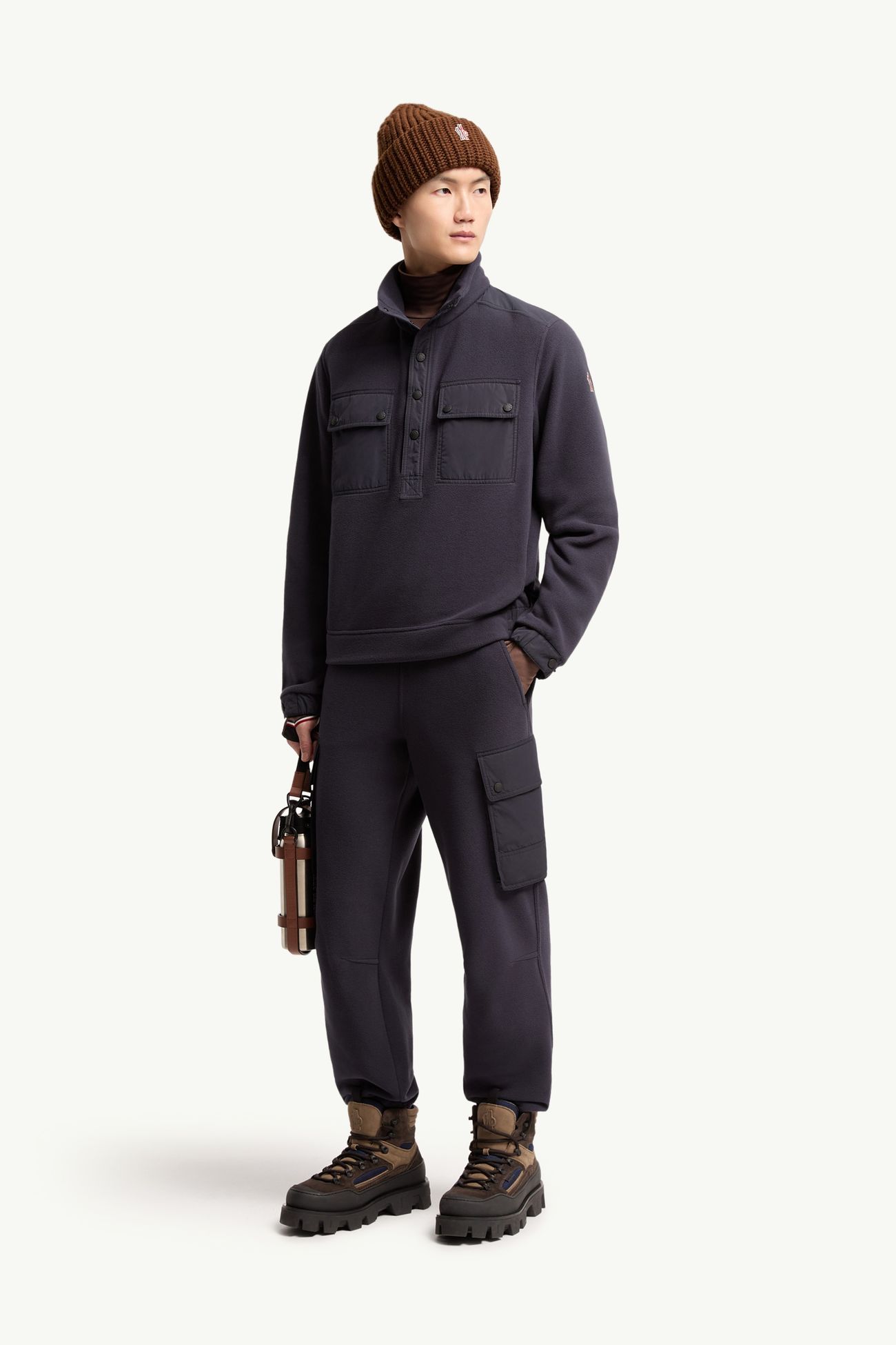 Polartec® Sweatpants Men Dark Blue Moncler 0