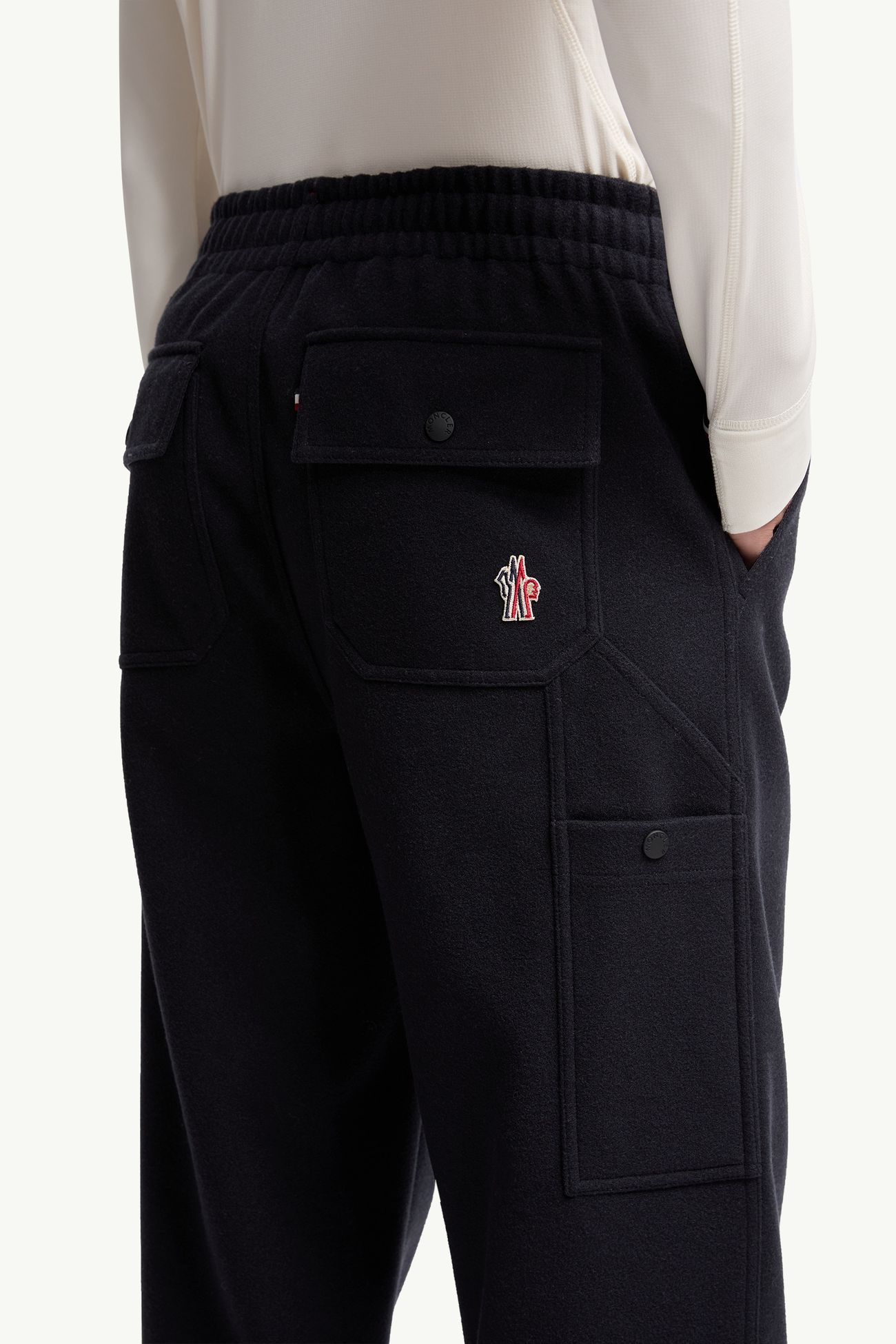 男士压纹标识运动裤 男士 海军蓝色 Moncler 5