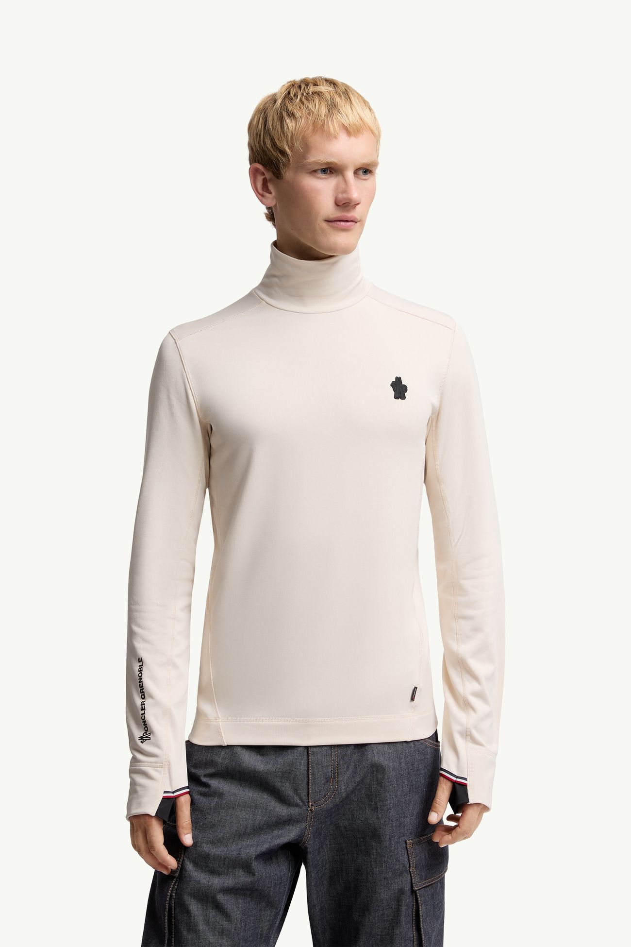 Jersey con cuello de tortuga de Polartec® Hombre Blanco Moncler 3