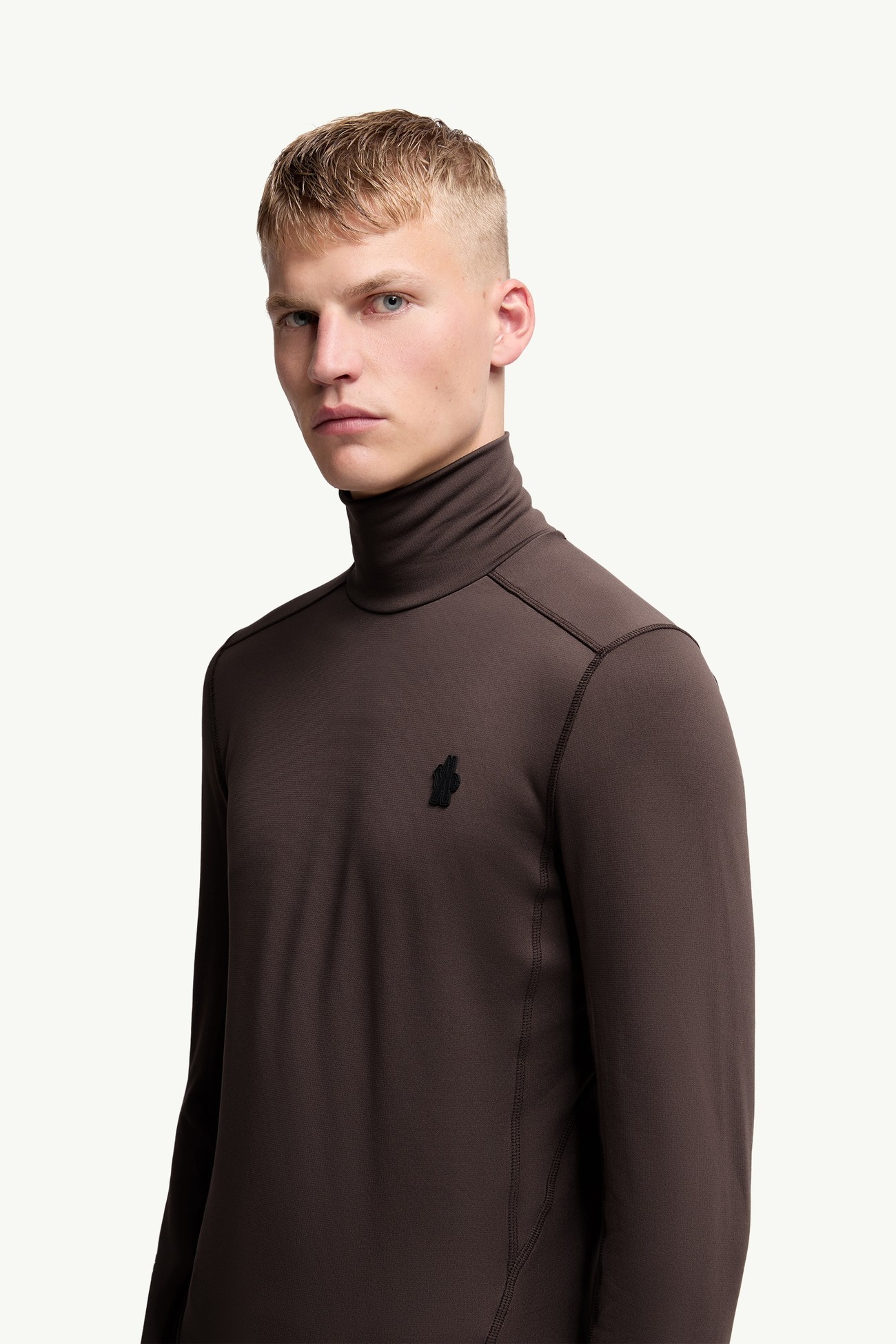 Polartec® Polo Neck Men Brown Moncler 1