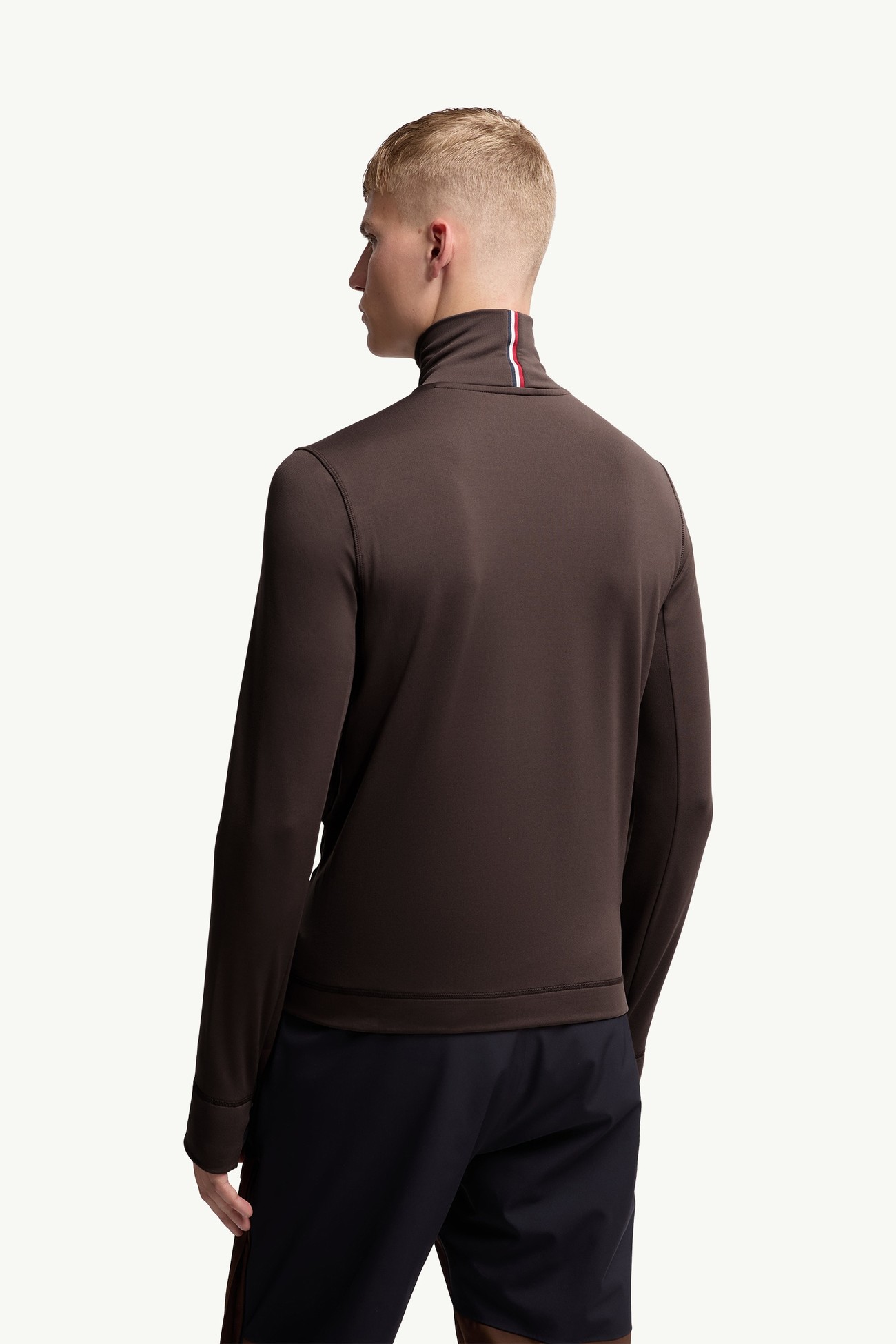 Polartec® Polo Neck Men Brown Moncler 4