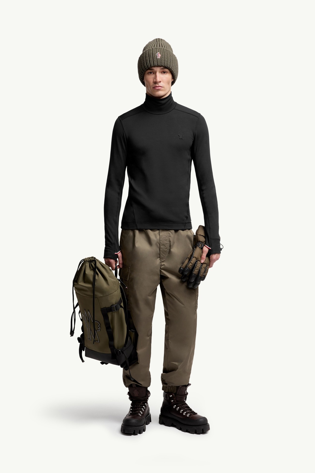 Polartec® Polo Neck Men Black Moncler 0