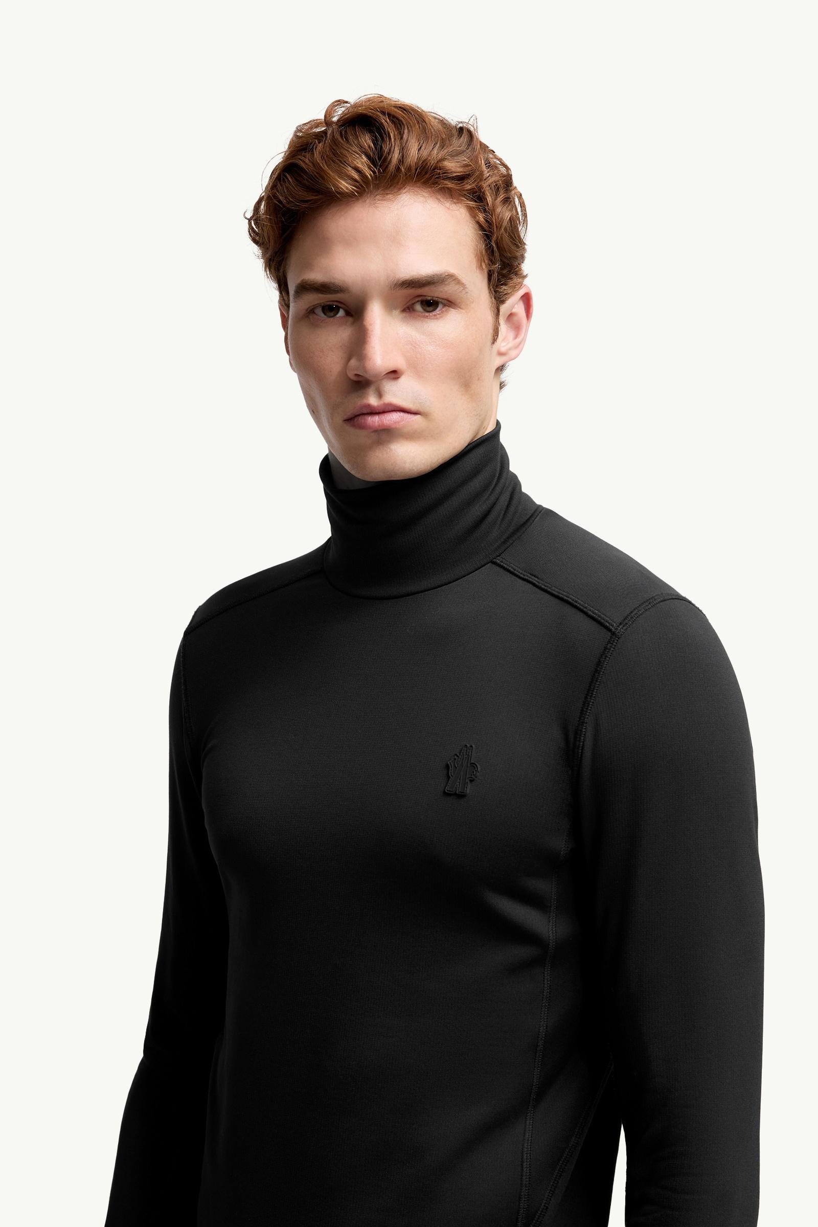 Black Polartec® Turtleneck - Mid-Layers for Men | Moncler US