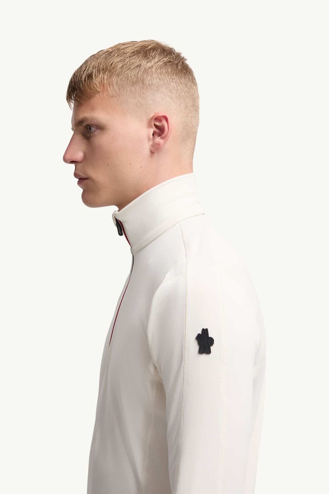 Felpa in Polartec® a Mezza Zip Uomo Bianco Moncler 1