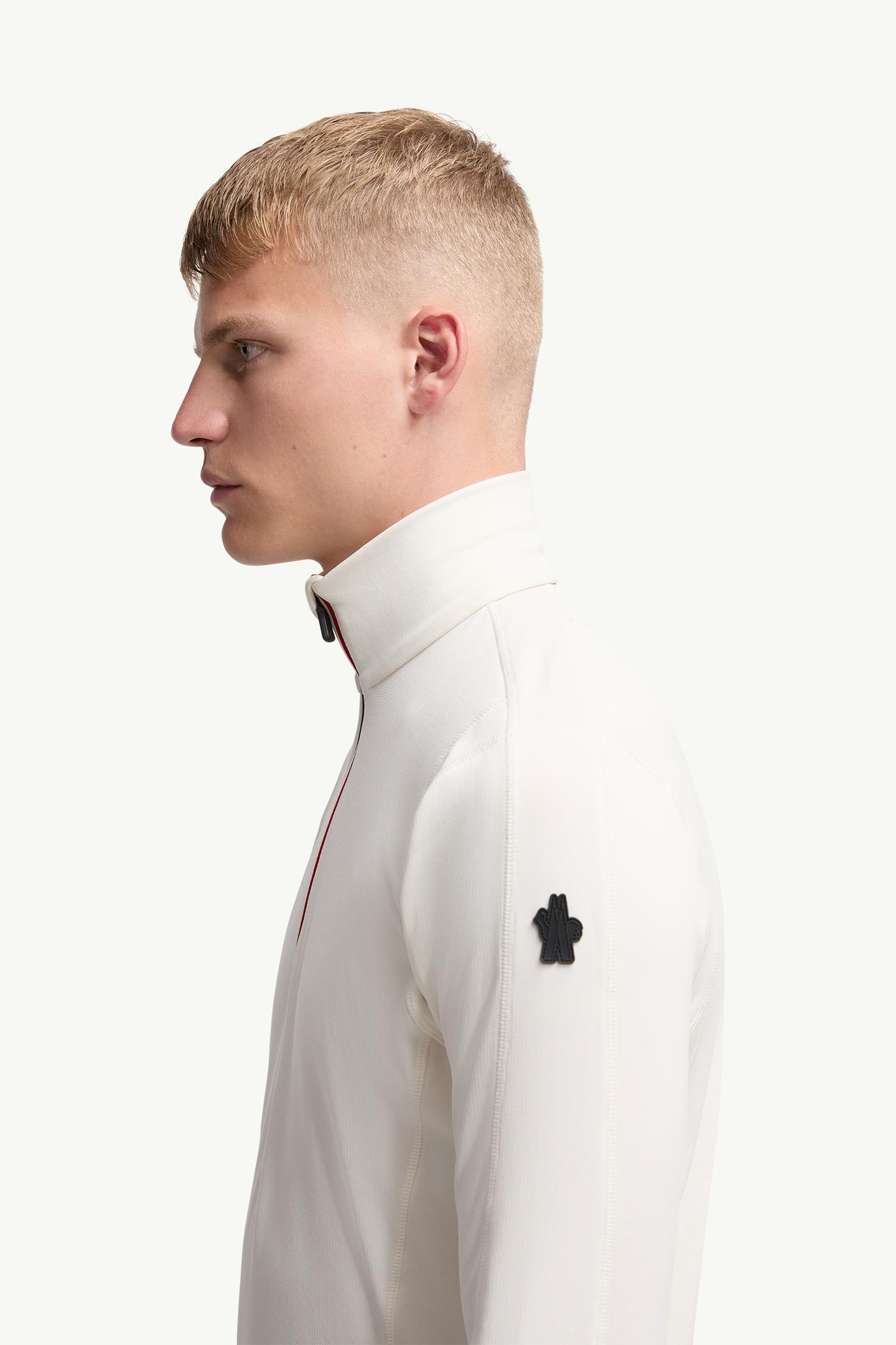 White Polartec® Half-Zip Sweatshirt - Mid-Layers for Men | Moncler US
