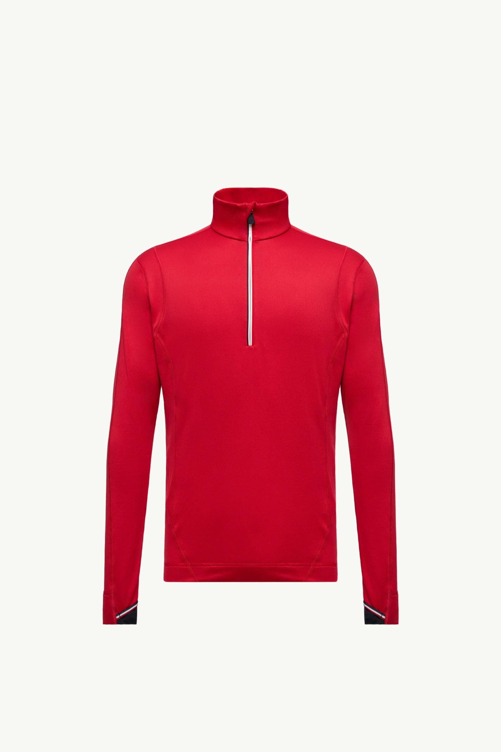 Felpa in Polartec® a Mezza Zip Uomo Rosso Moncler, 1 of 0