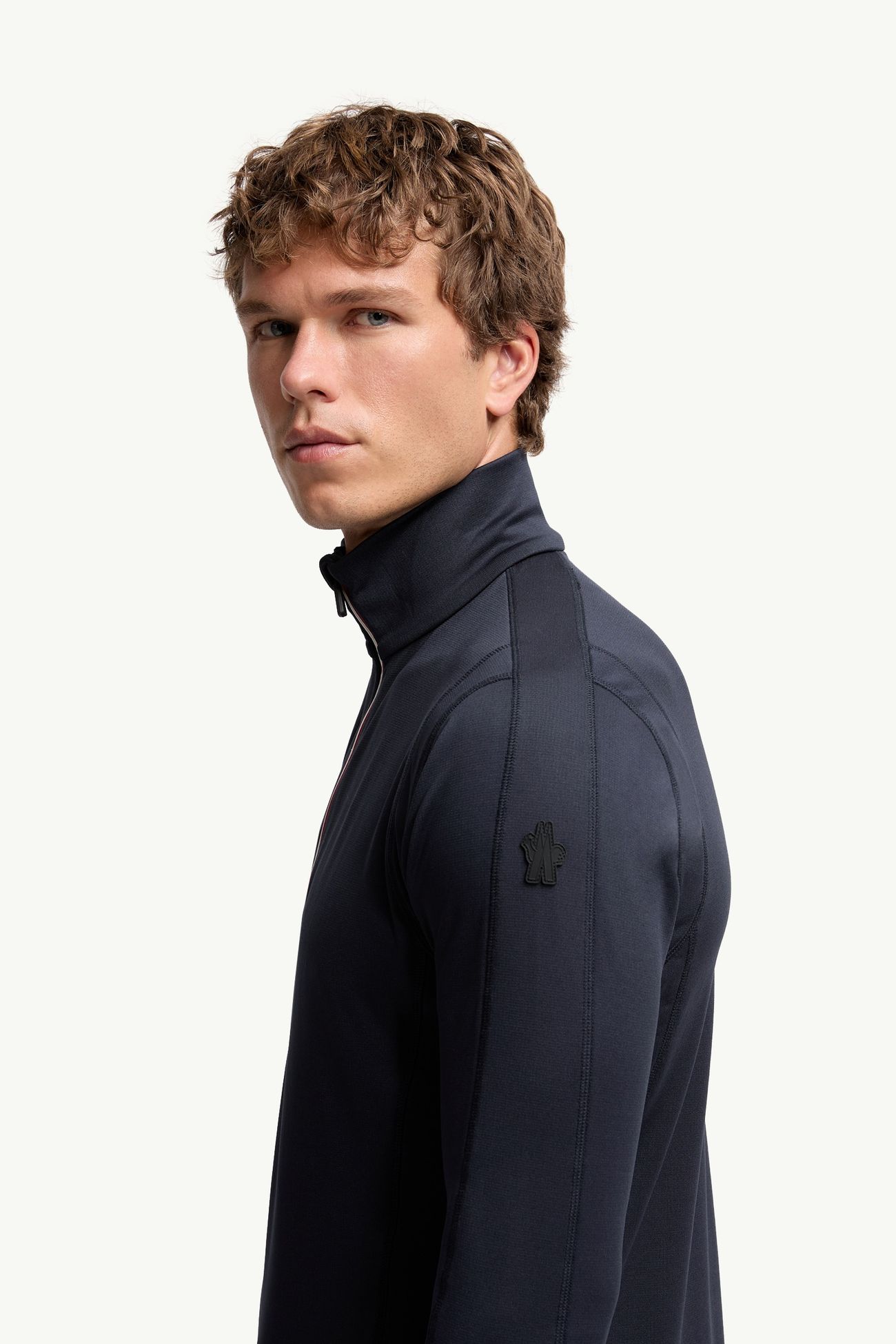 Polartec® Sweatshirt mit kurzem Reißverschluss Herren Navyblau Moncler 1