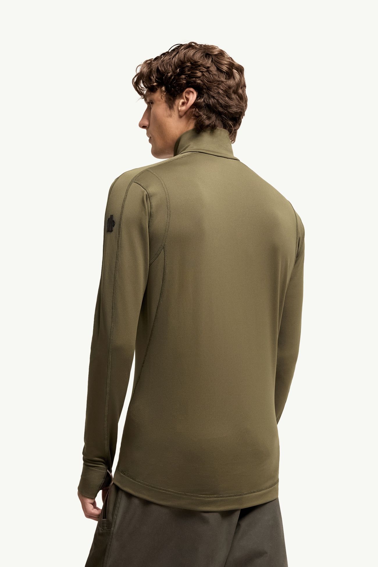 Sudadera con media cremallera Polartec® Hombre Verde Oliva Moncler 4
