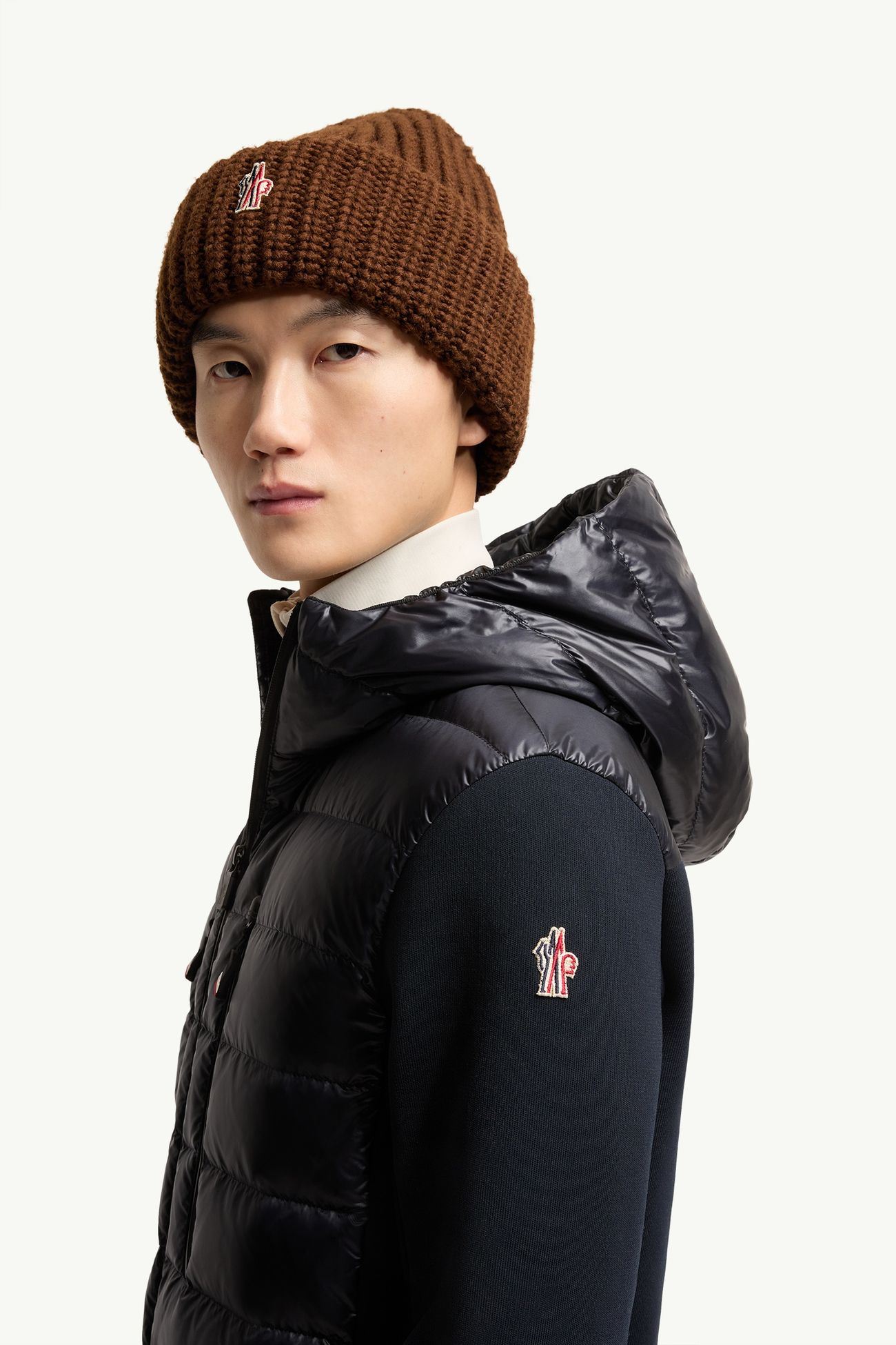 Cardigan zippé matelassé Hommes Bleu marine Moncler 1