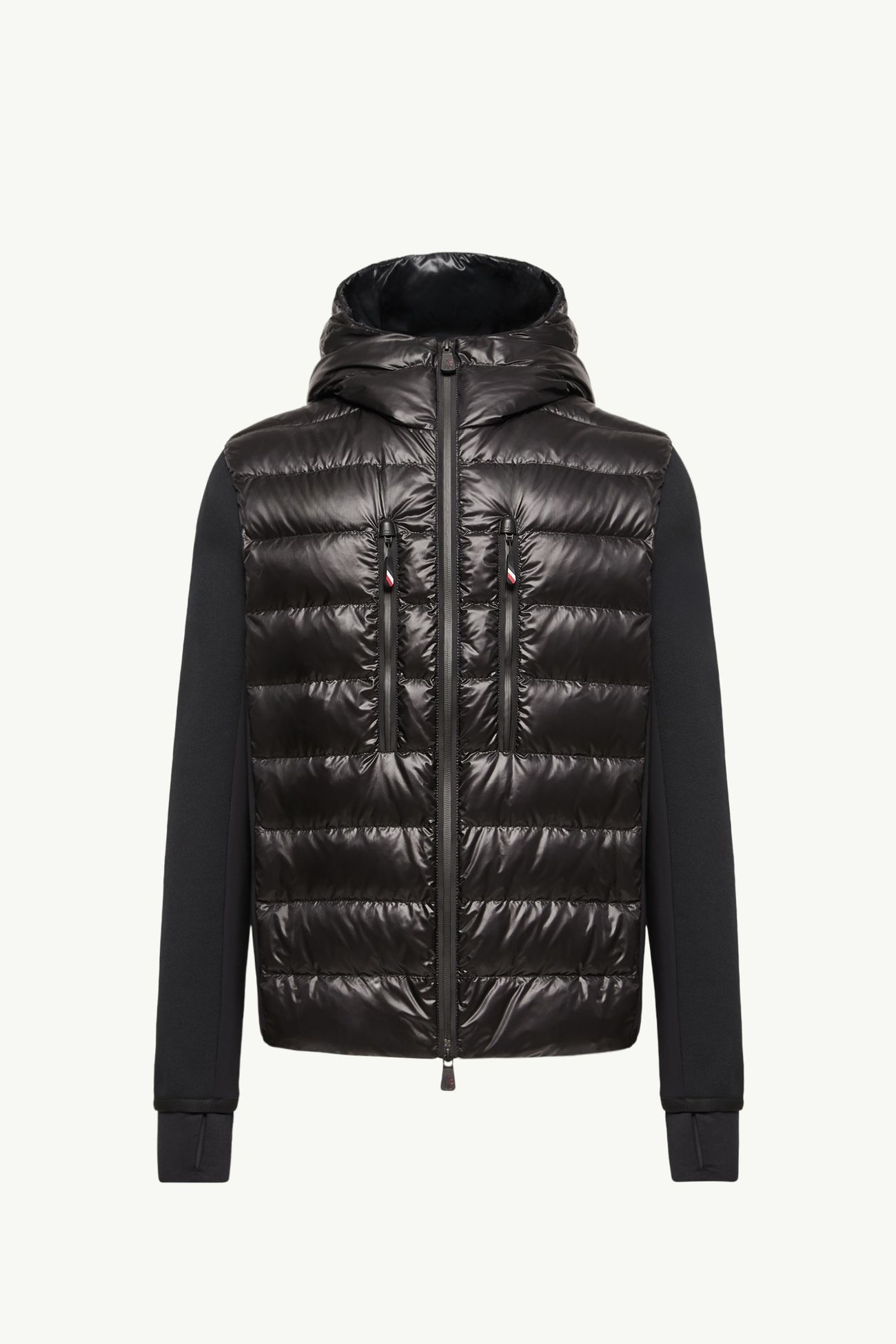 Padded Zip-Up Hoodie Men Black Moncler 2