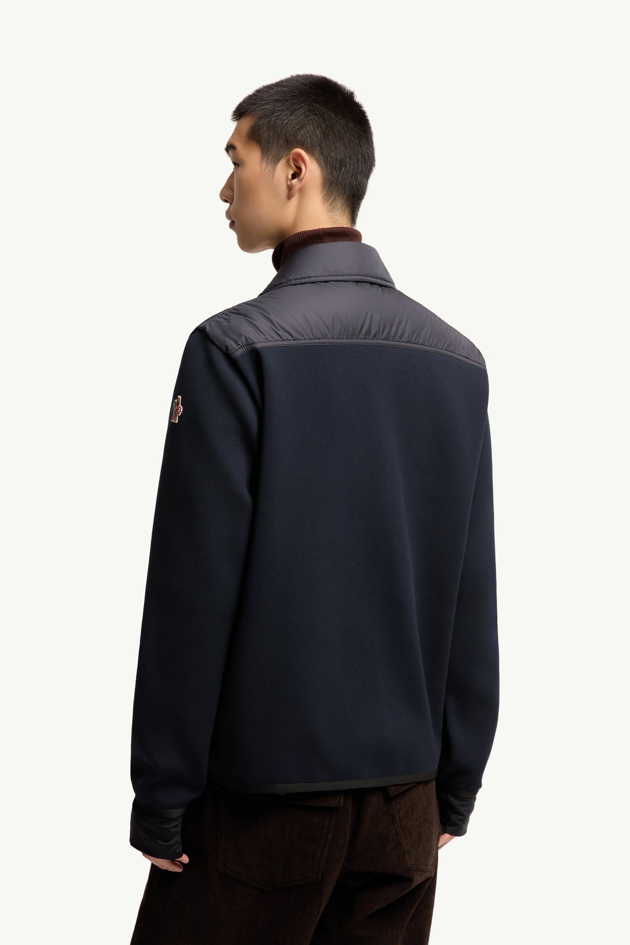 Cardigan imbottito con zip Uomo Blu Navy Moncler 4