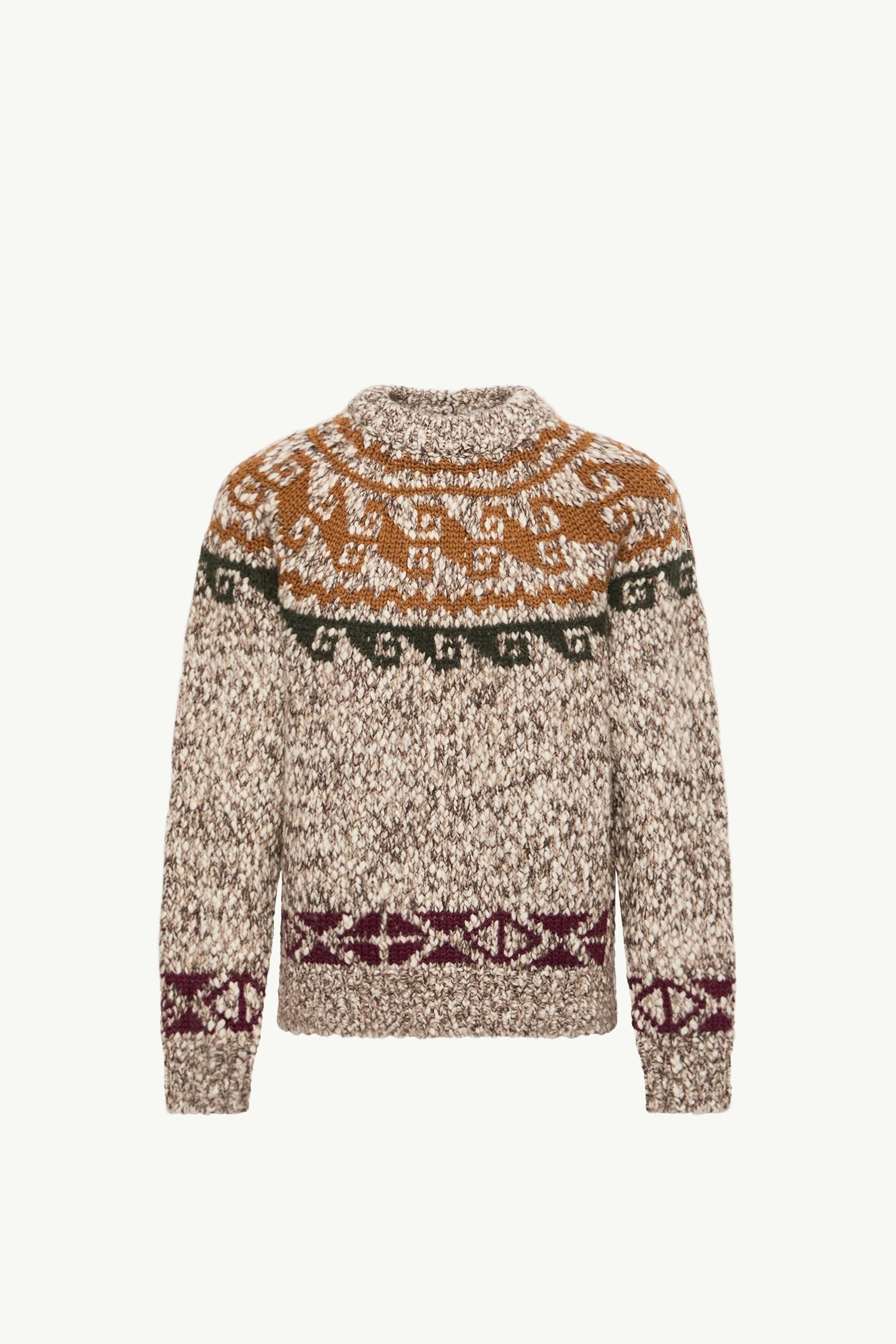 Geometric Jacquard Wool & Alpaca Blend Jumper Men Moncler, 1 of 0