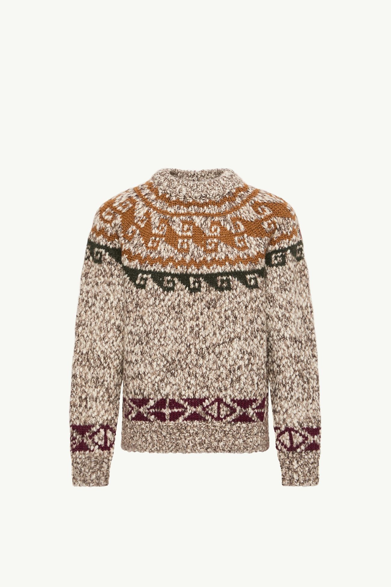 Pullover aus einer Woll-Alpaka-Mischung mit Jacquardmuster Herren Moncler 2