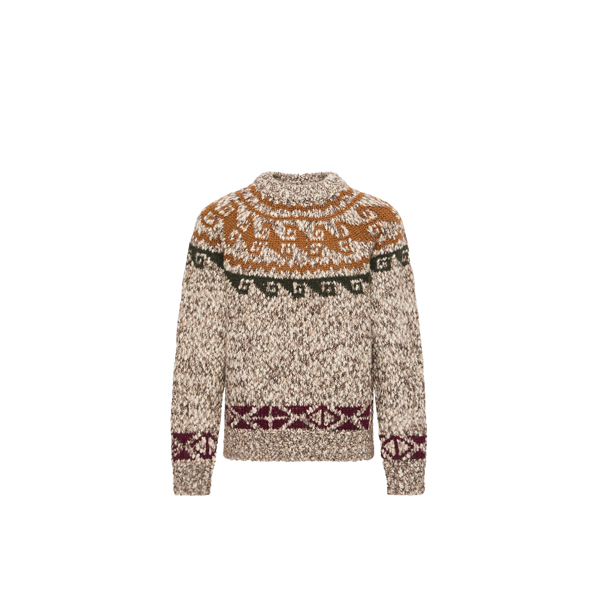Grenoble Geometric Jacquard Wool & Alpaca Blend Jumper Men da Size: M, Moncler