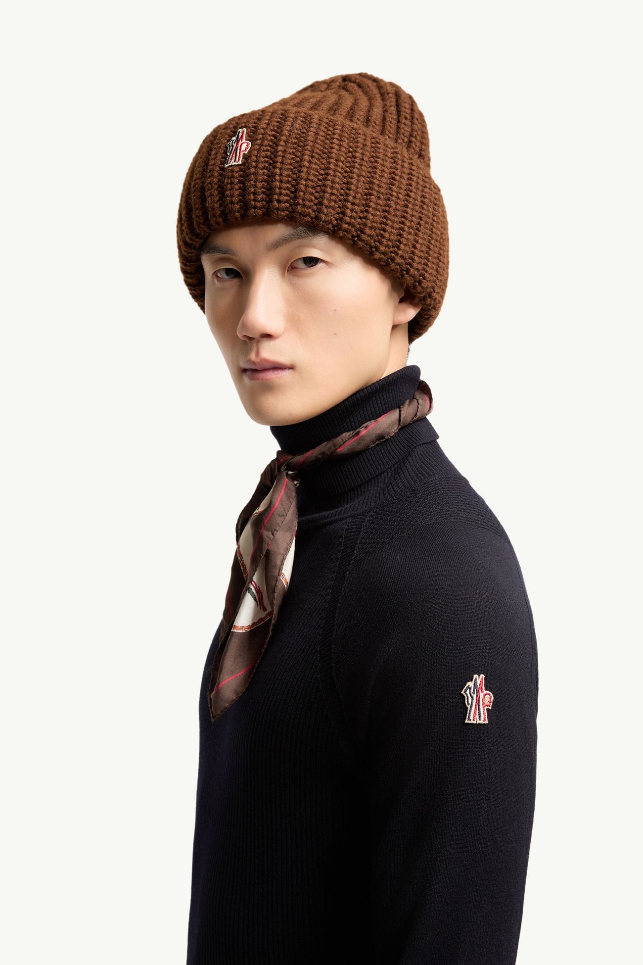 Jersey de cuello de tortuga de lana Hombre Azul oscuro Moncler 1
