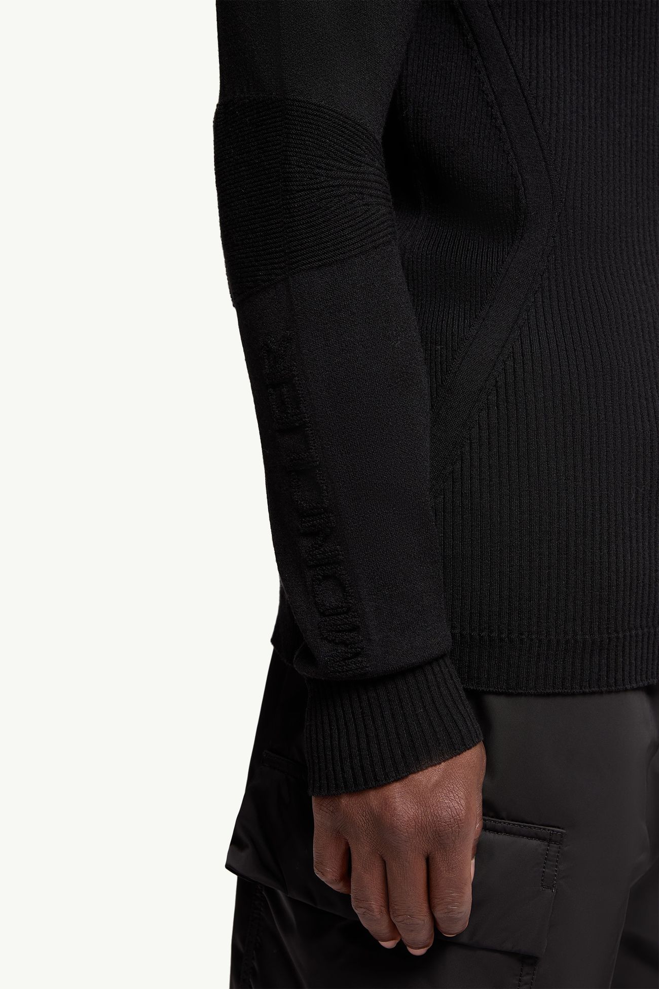 Rollkragenpullover aus Wollmischung Herren Schwarz Moncler 5
