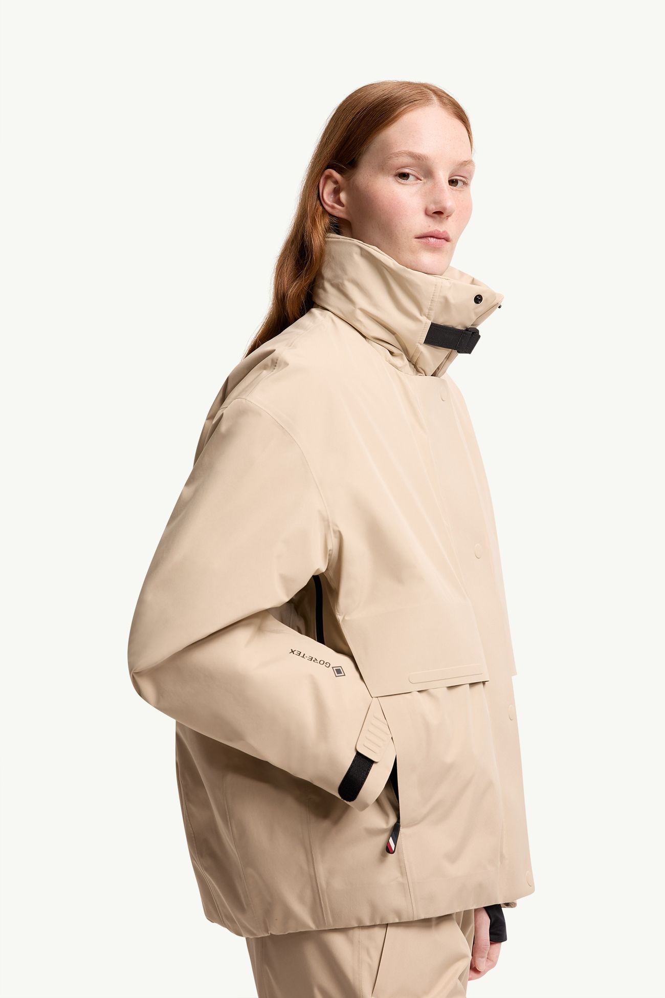 Caurel GORE-TEX®羔羊毛飾邊保暖滑雪外套 女士 米色 Moncler 5