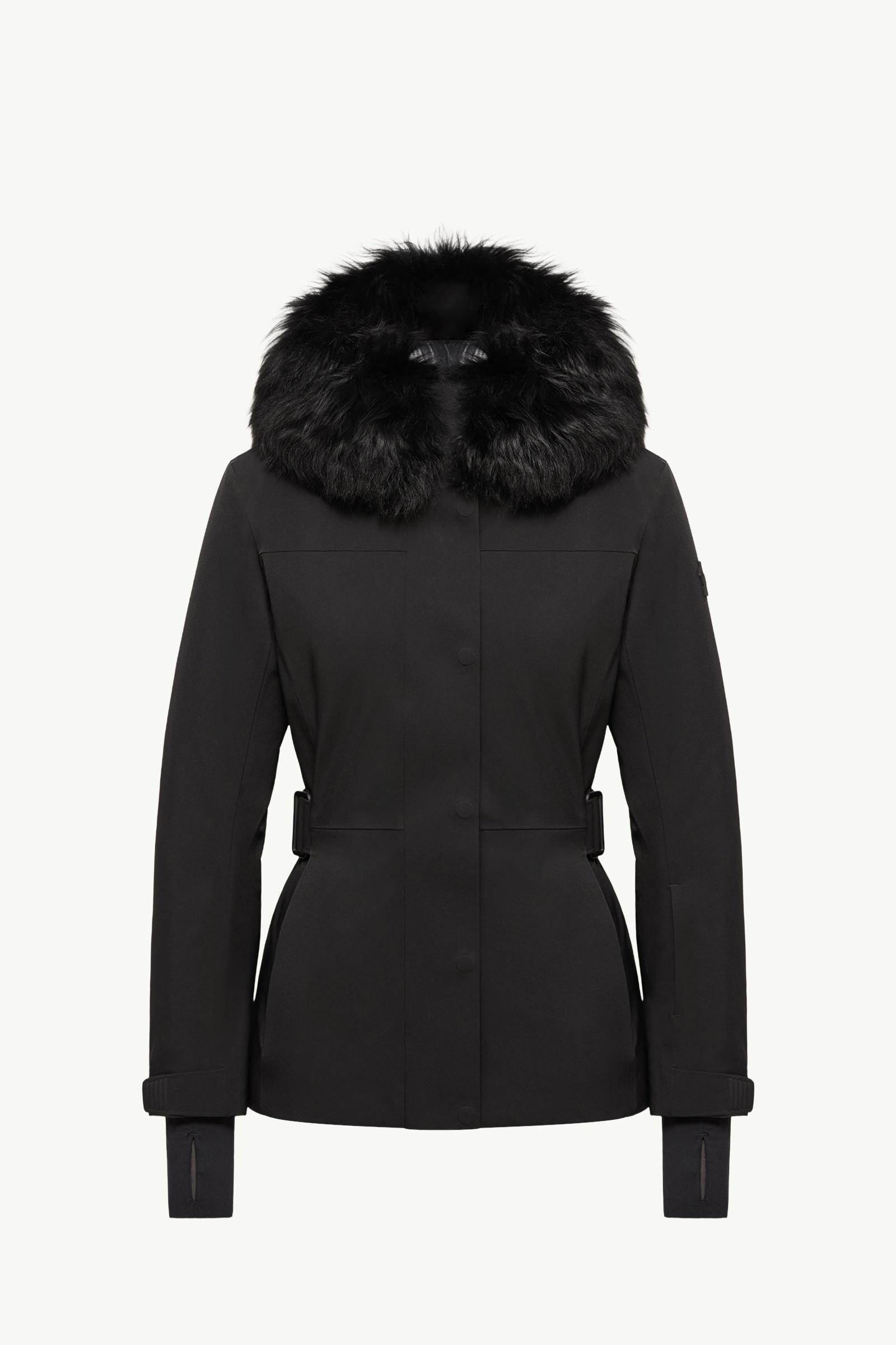 Giacca Da Sci Loira Imbottita con Cappuccio Donna Nero Moncler, 1 of 0