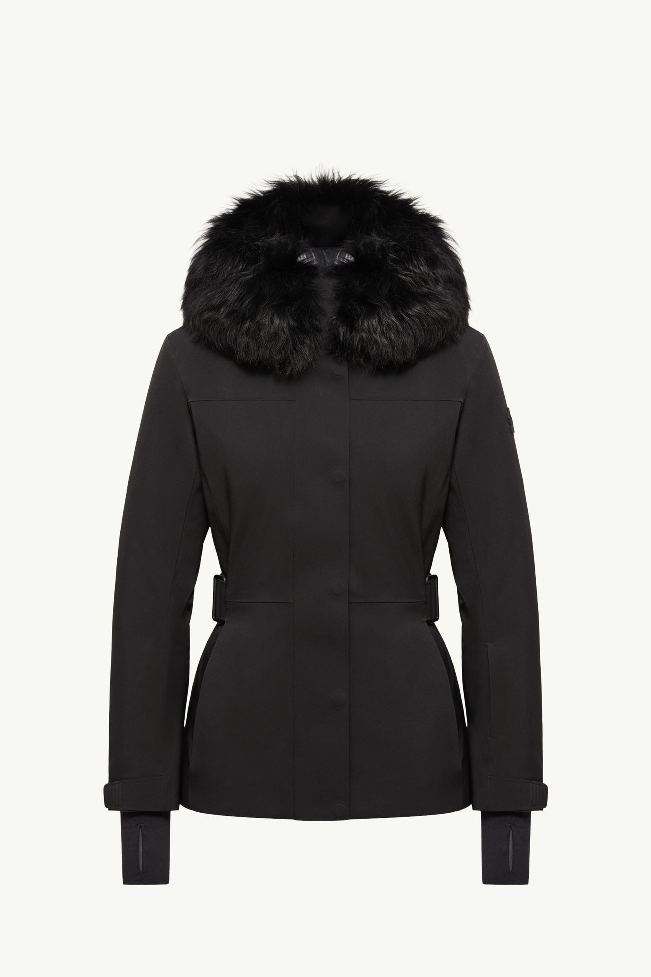 Giacca Da Sci Loira Imbottita con Cappuccio Donna Nero Moncler 2