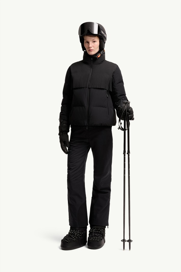 Bessin流蘇保暖滑雪外套 女士 黑色 Moncler 0