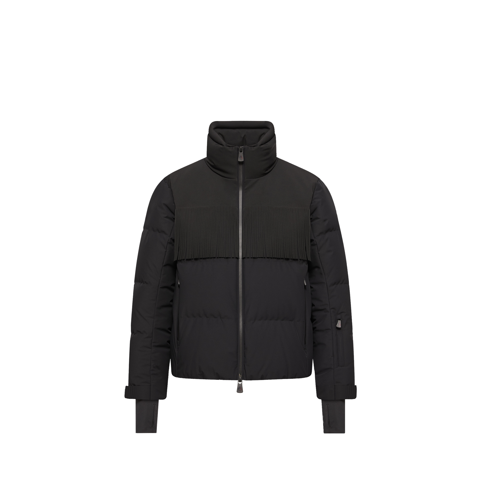 Grenoble Bessin Fringed Insulated Ski Jacket for Women in Black, Size: 10 - Image 1