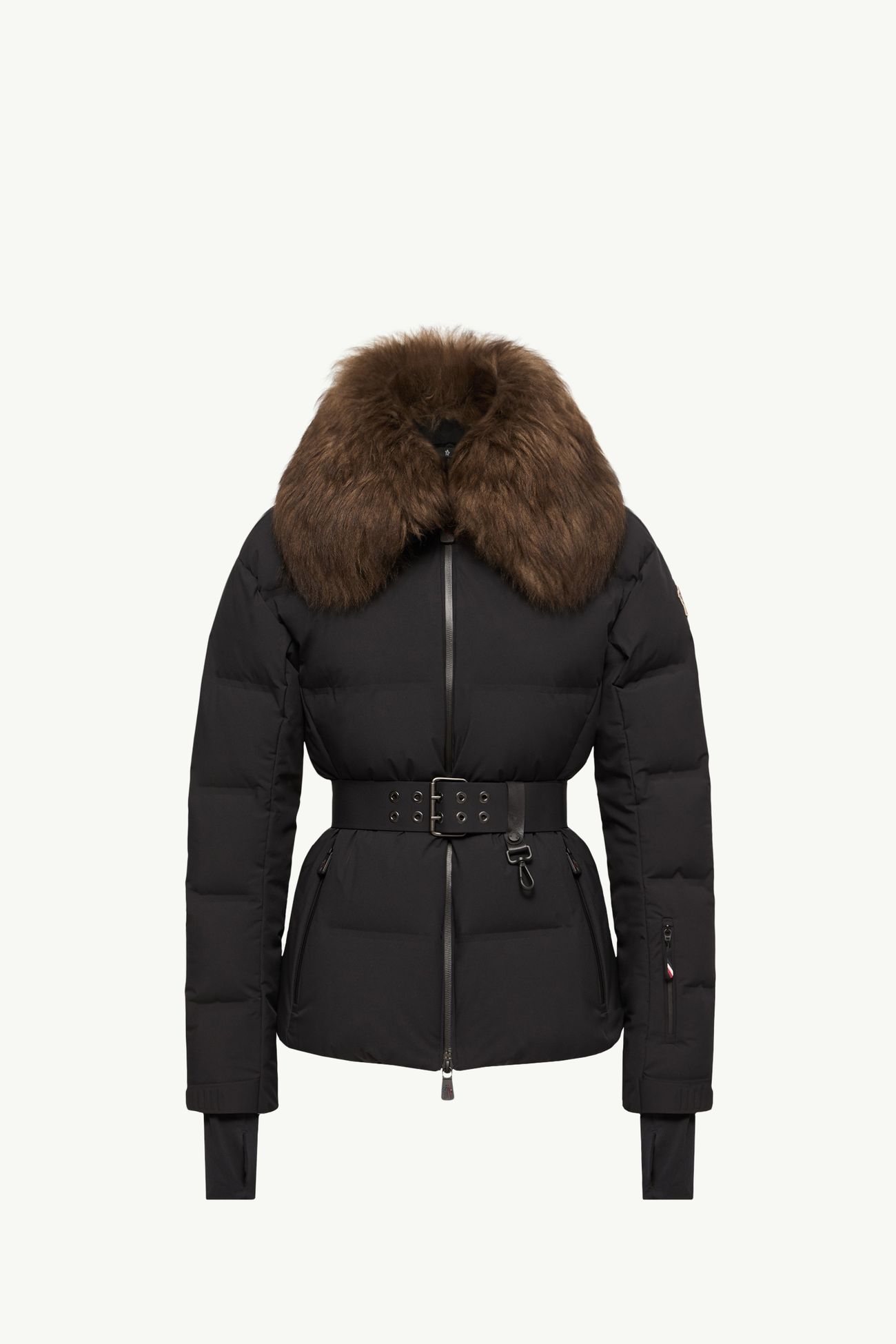 Sioule Shearling-Trimmed Insulated Ski Jacket Women Black Moncler 2