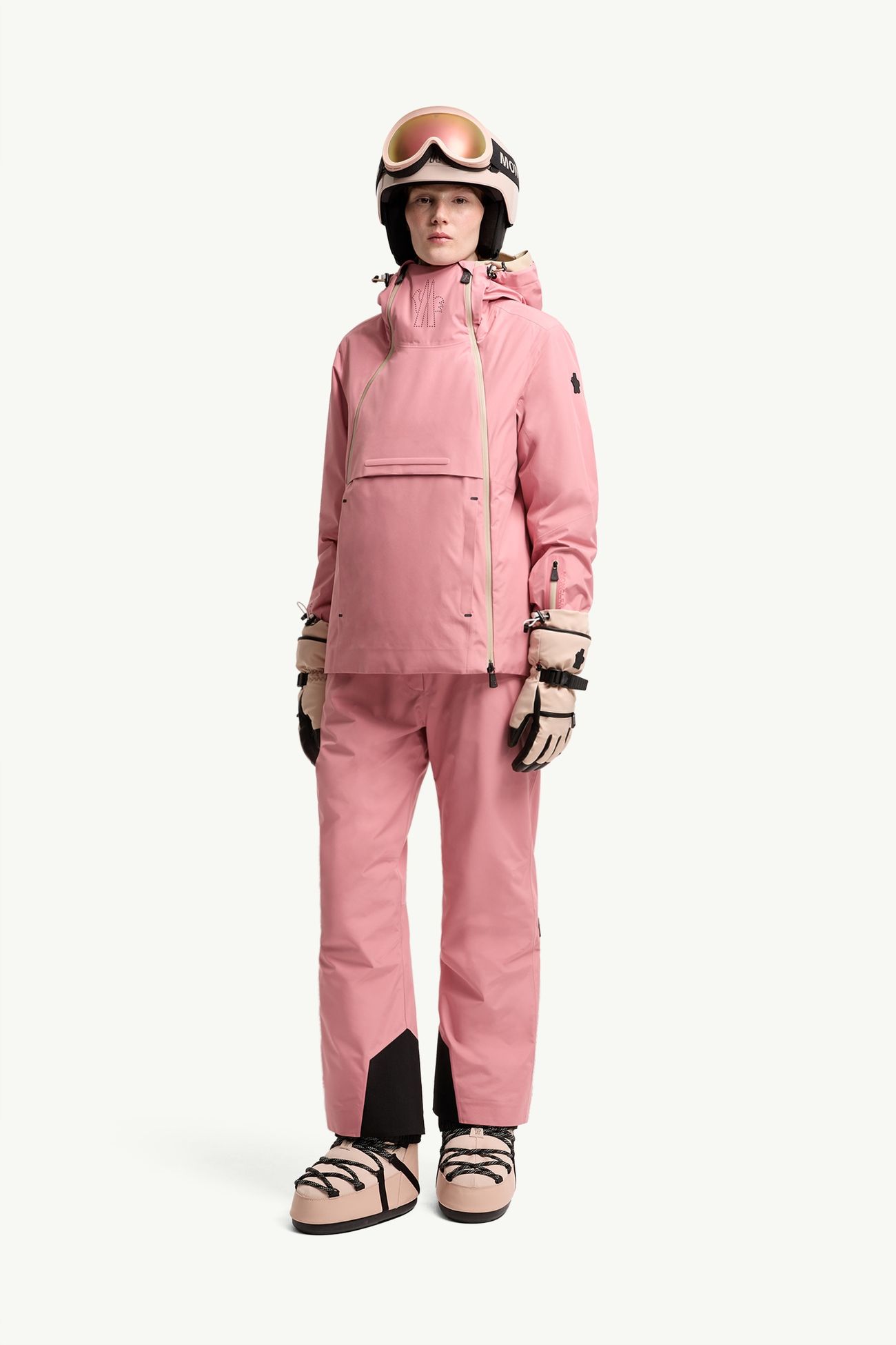 Ampay GORE-TEX® gefütterte Skijacke mit Kapuze Damen Pink Moncler 0