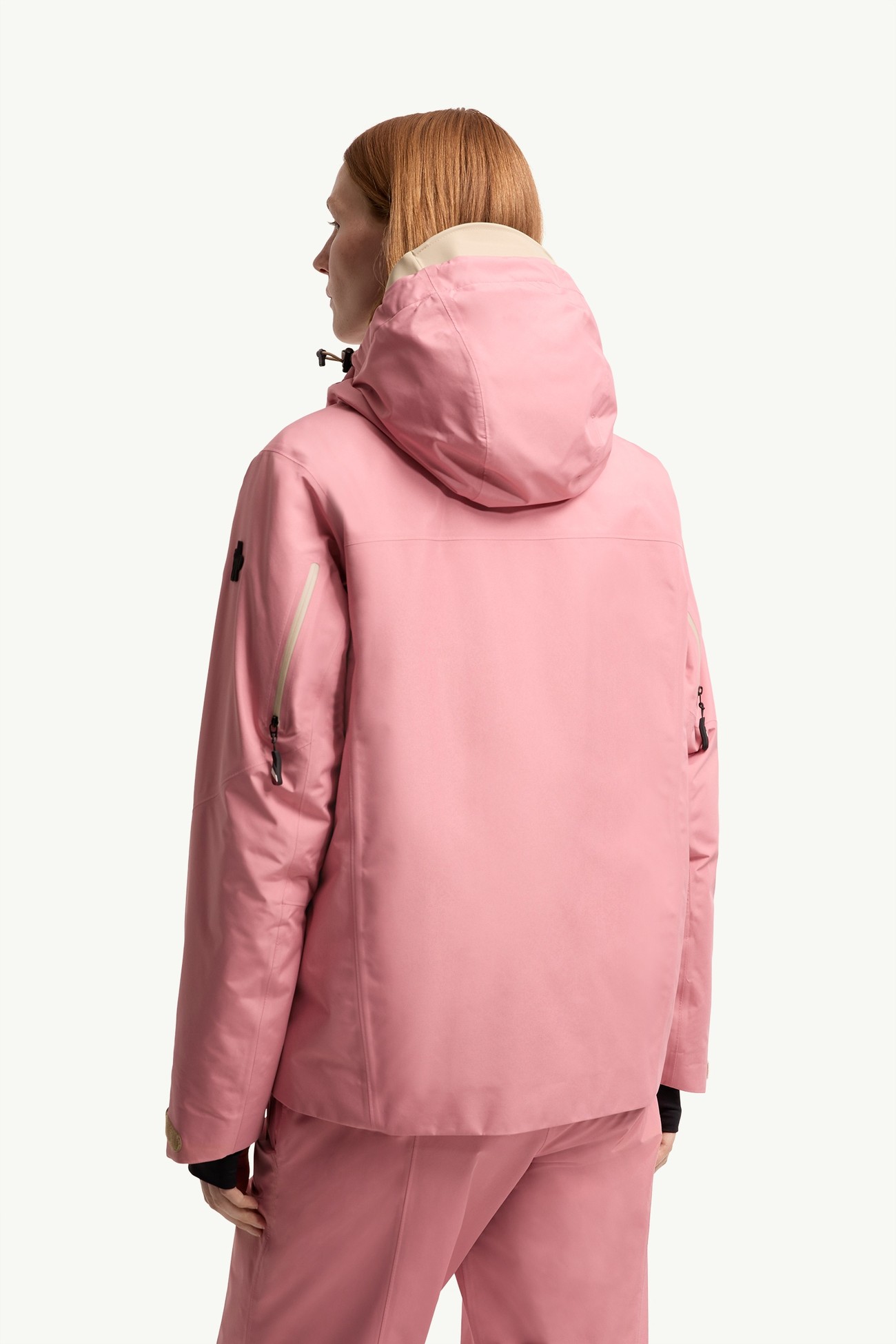 Ampay GORE-TEX® Hooded Padded Ski Jacket Women Pink Moncler 4