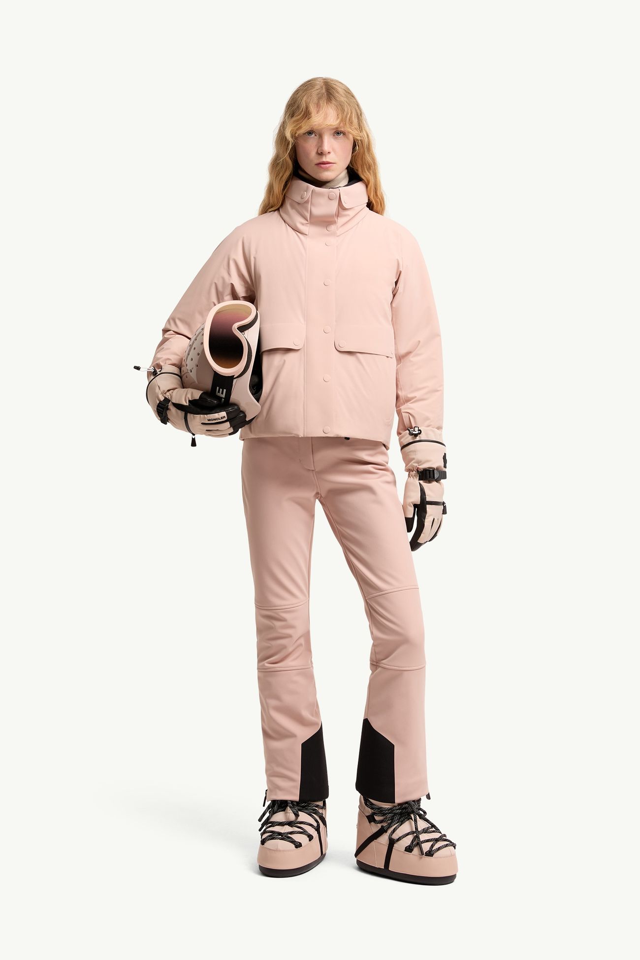 Danses Insulated Ski Jacket Women Pink Moncler 0