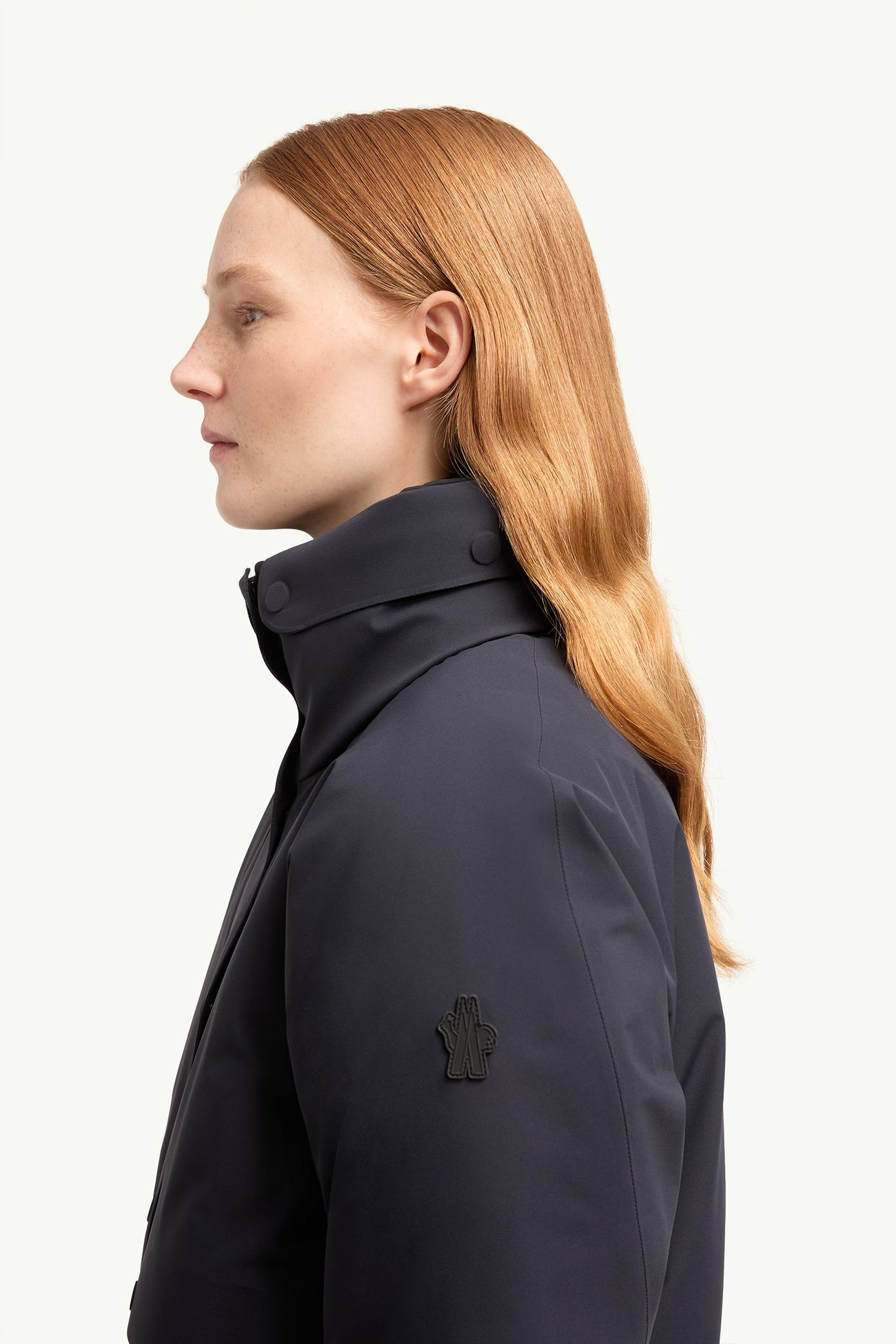 Danses isolierte Skijacke mit Kapuze Damen Navyblau Moncler 1