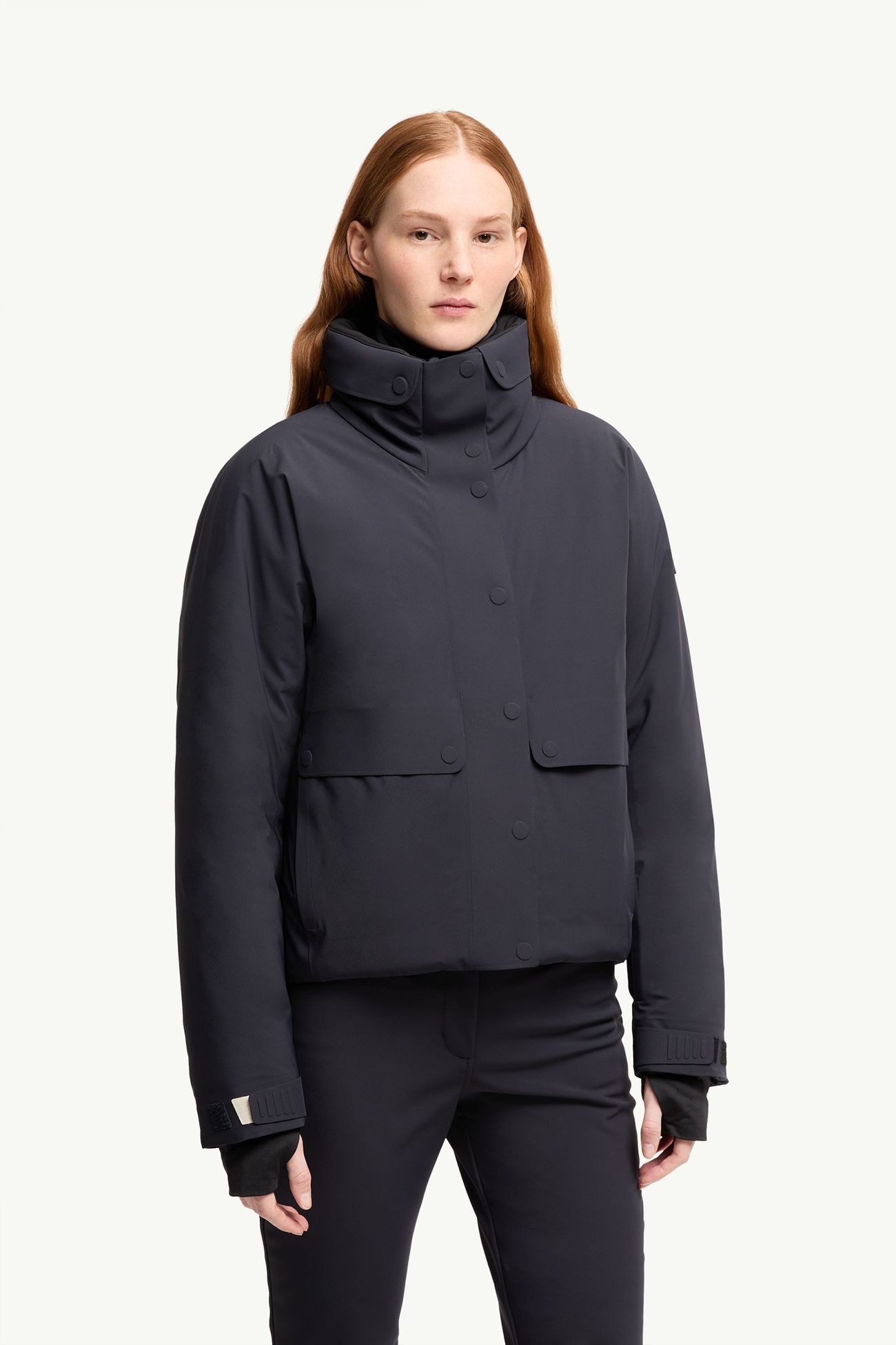 Danses isolierte Skijacke mit Kapuze Damen Navyblau Moncler 3