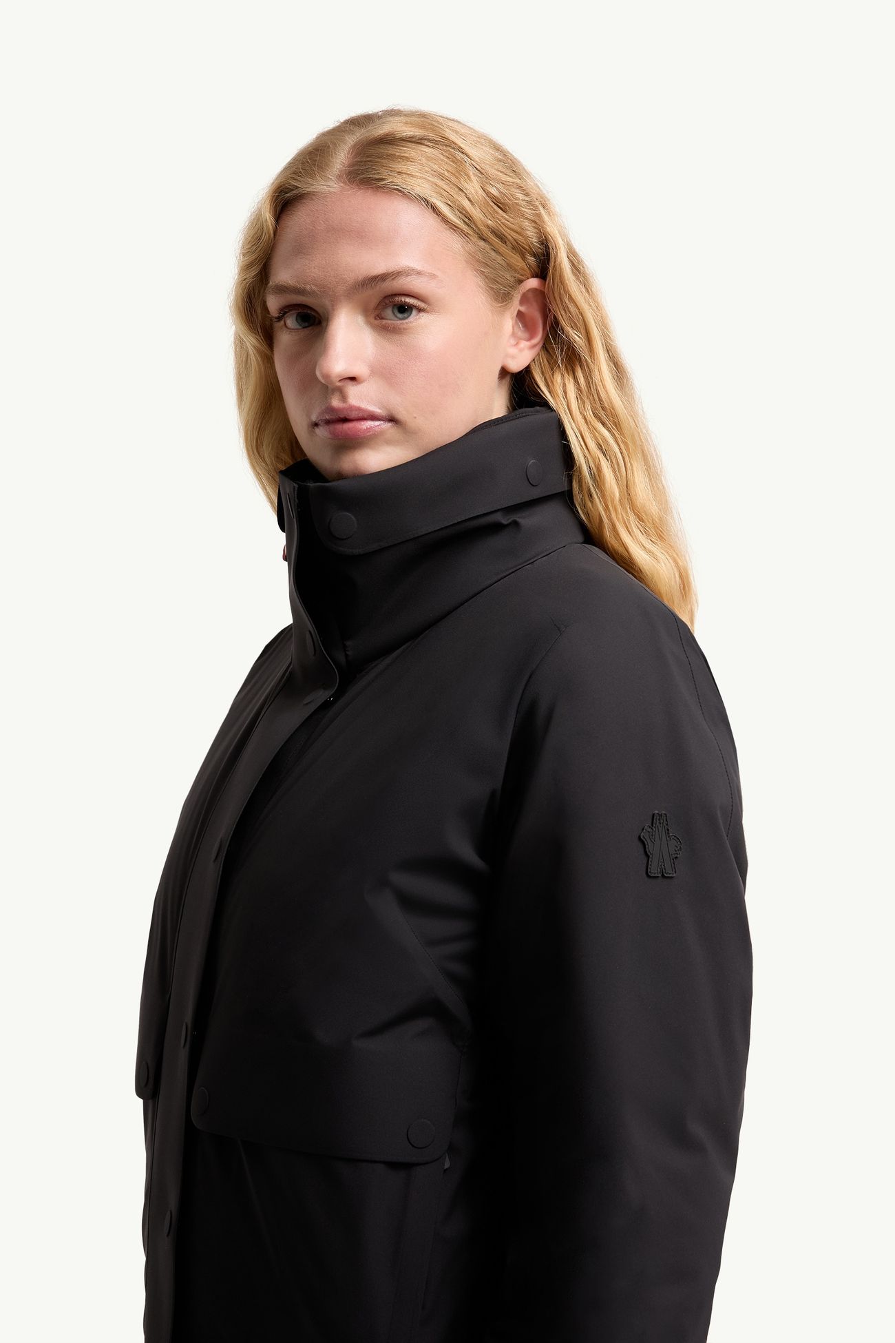 Danses isolierte Skijacke mit Kapuze Damen Schwarz Moncler 1