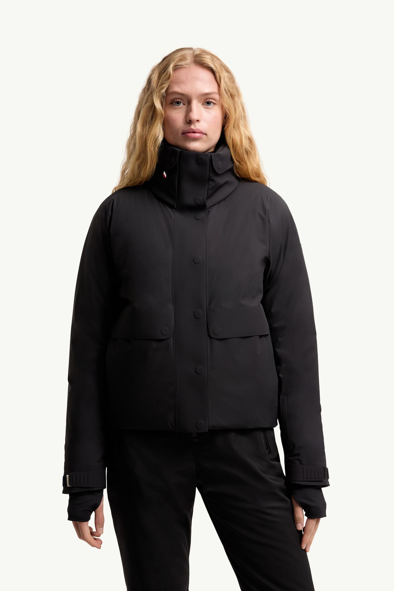 Giacca da sci imbottita con cappuccio Danses Donna Nero Moncler 3