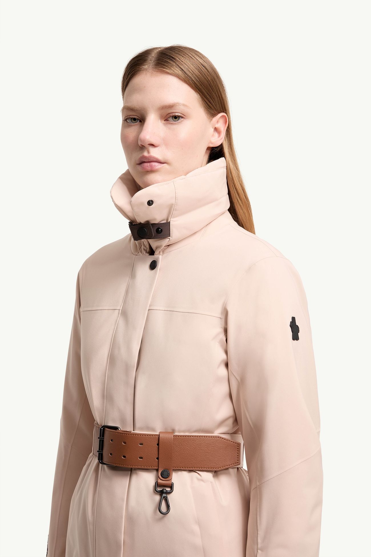 Vizelles Shearling-Trimmed Ski Jacket Women Pink Moncler 1