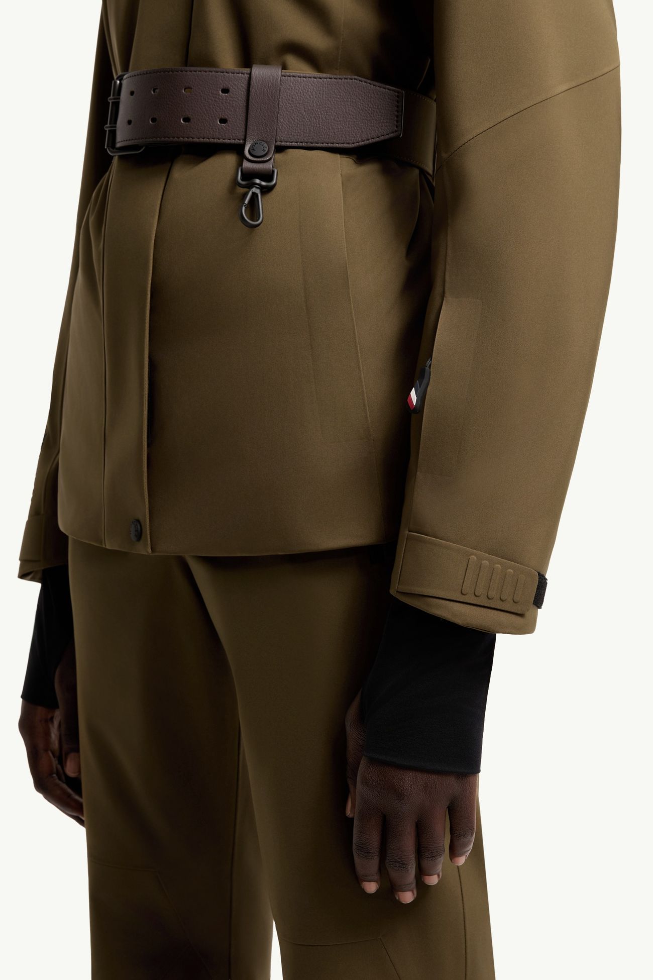 Giacca da sci Vizelles con orlo in shearling Donna Verde Oliva Moncler 6