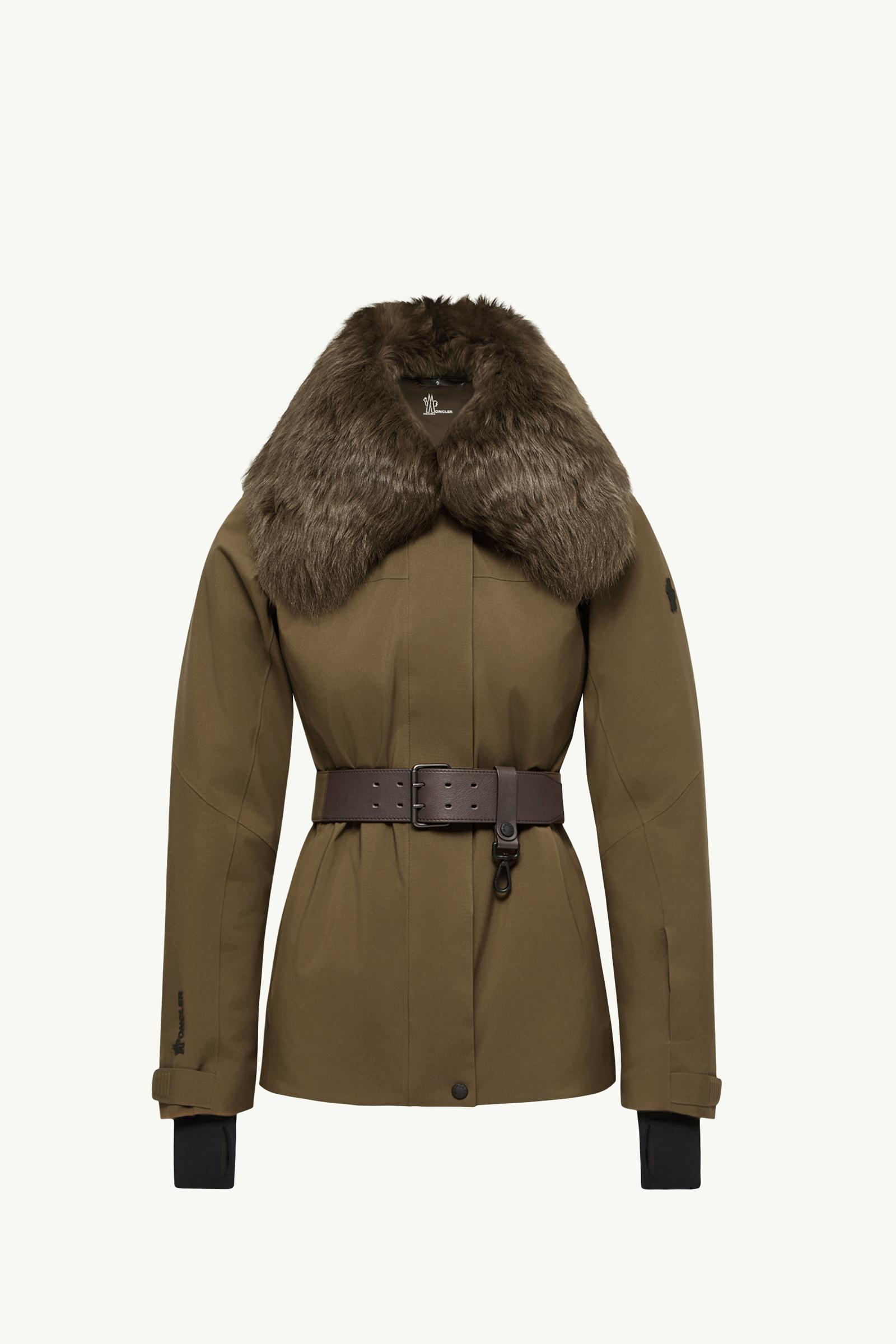Giacca da sci Vizelles con orlo in shearling Donna Verde Oliva Moncler, 1 of 0