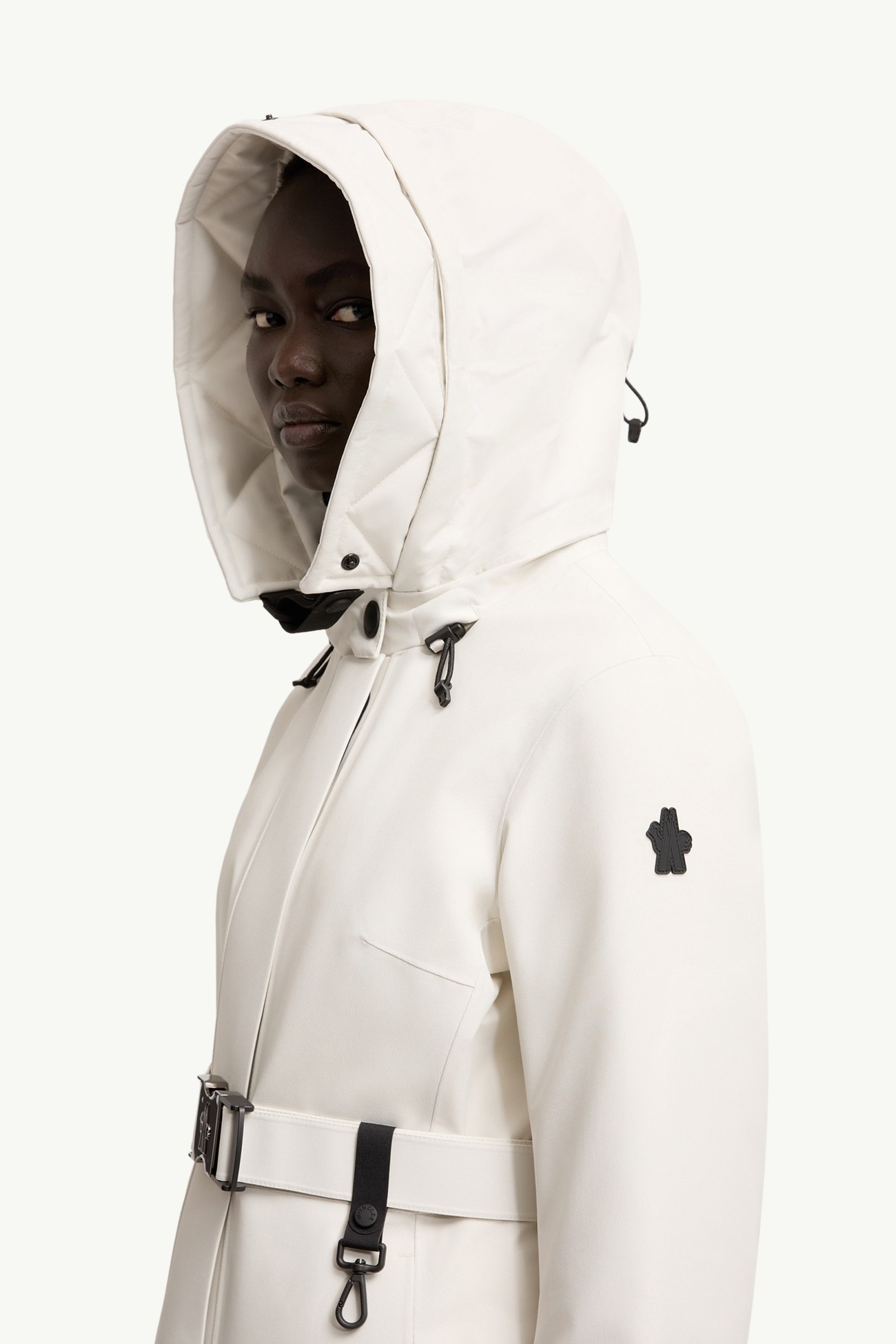 Laplance GORE-TEX® Shearling-Trimmed Hooded Insulated Ski Jacket Women White Moncler 1