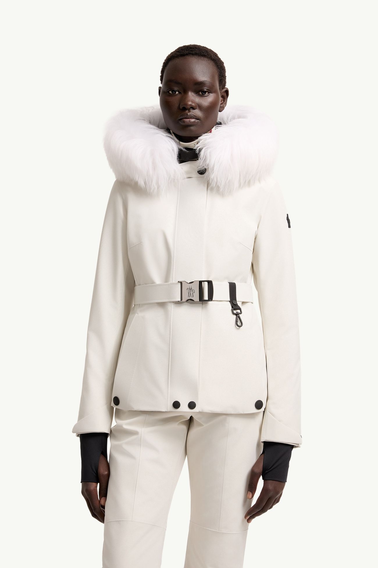 Chaqueta de esquí aislante con capucha Laplance de GORE-TEX® y lana Mujer Blanco Moncler 3