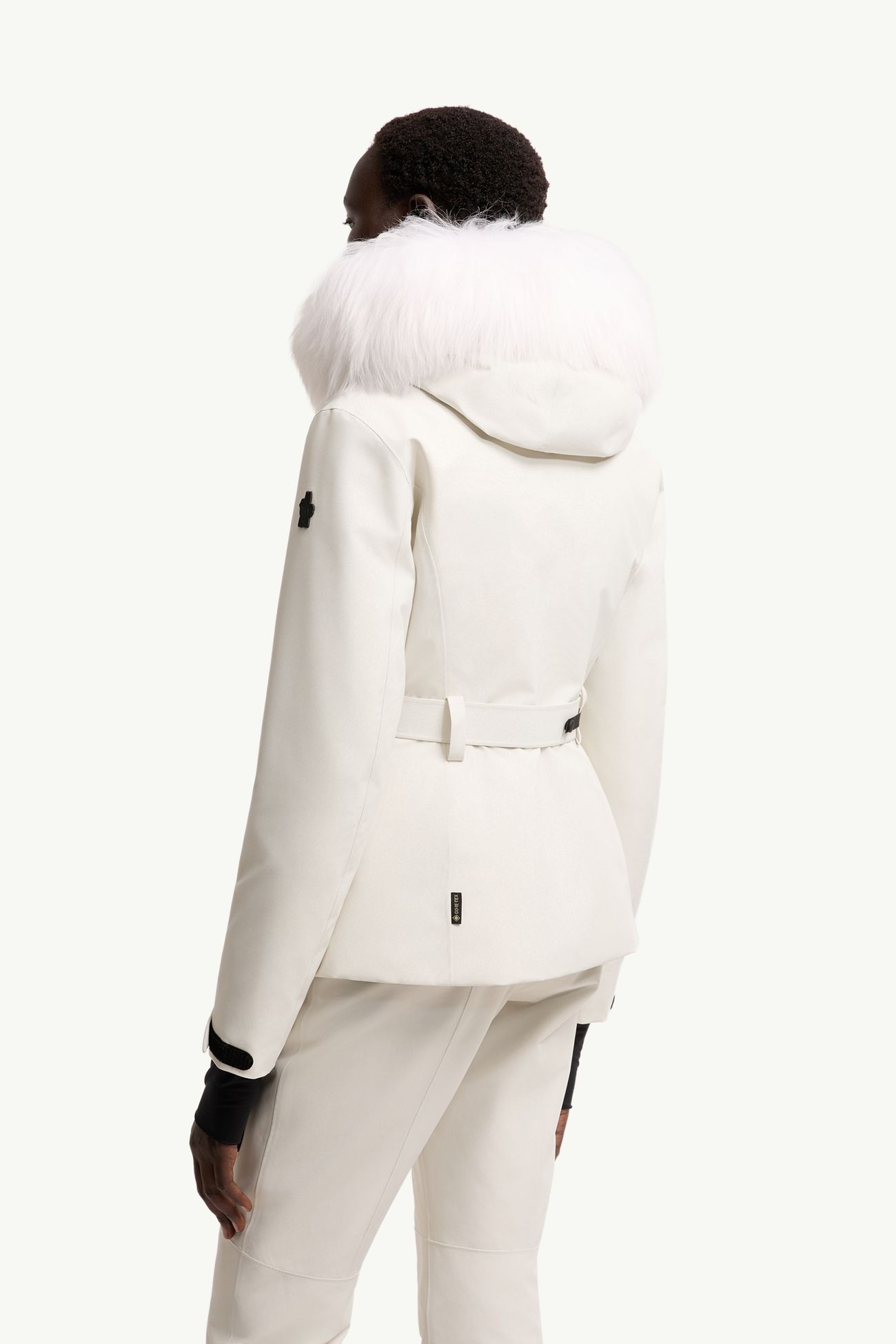 Giacca da sci Laplance in GORE-TEX® con cappuccio e orlo in shearling Donna Bianco Moncler 4