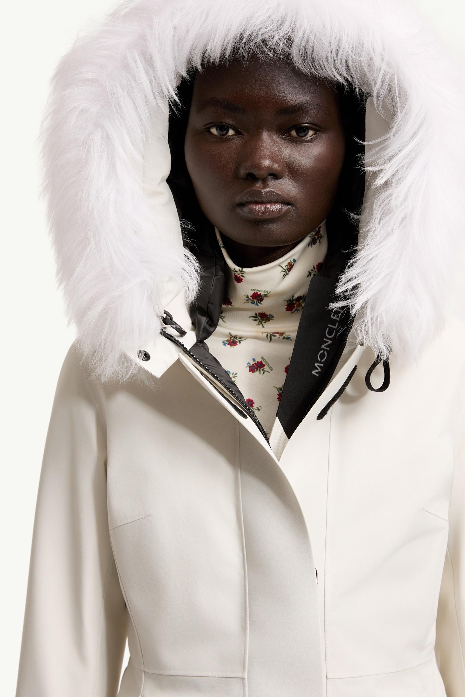 White Laplance GORE-TEX® Shearling-Trimmed Hooded Insulated Ski