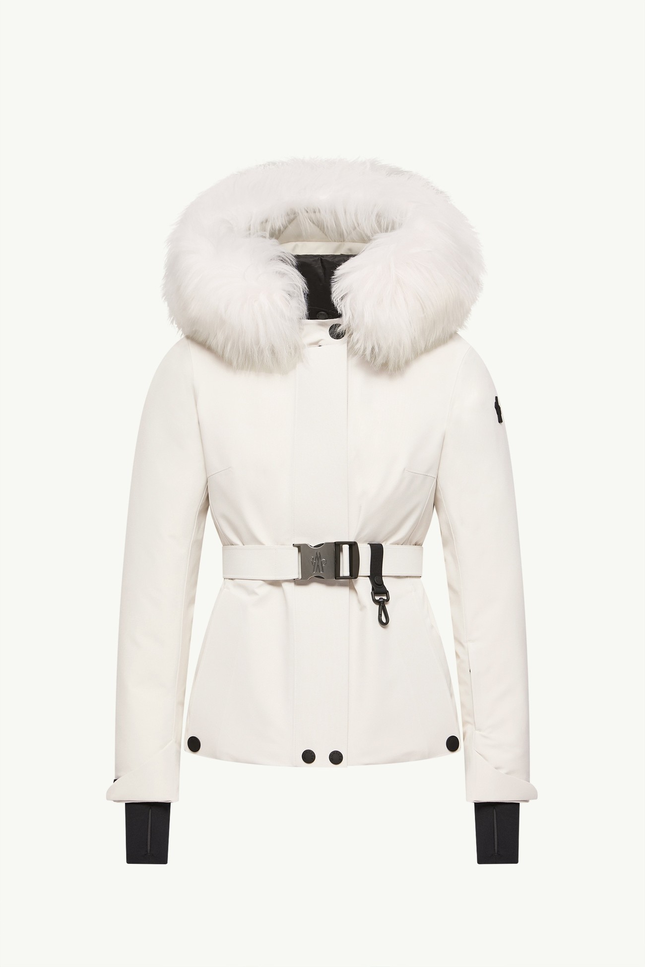 Giacca da sci Laplance in GORE-TEX® con cappuccio e orlo in shearling Donna Bianco Moncler 2