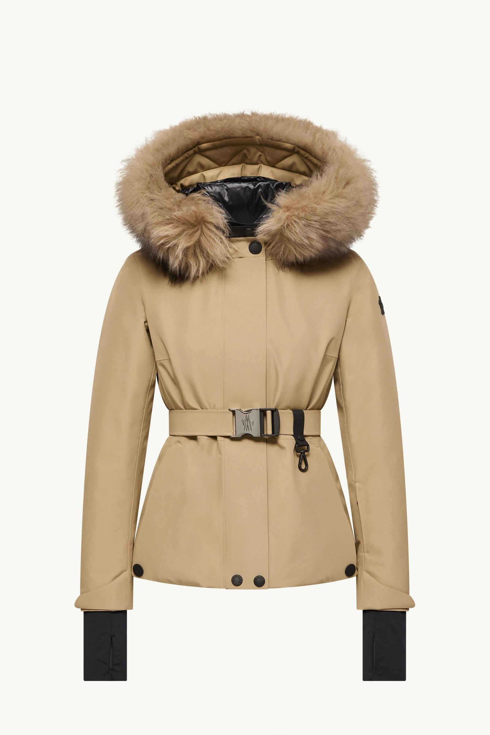 Giacca da sci Laplance in GORE-TEX® con cappuccio e orlo in shearling Donna Beige Moncler, 1 of 0