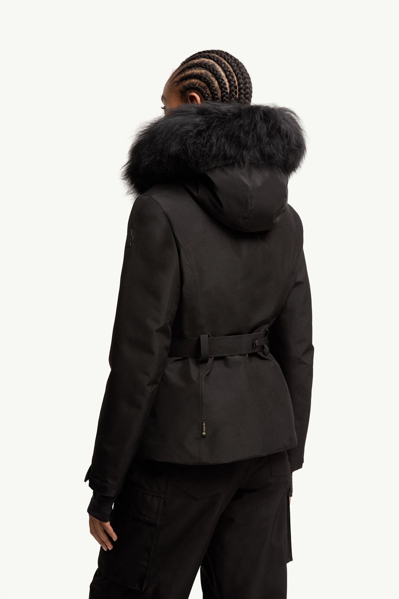 Giacca da sci Laplance in GORE-TEX® con cappuccio e orlo in shearling Donna Nero Moncler 4