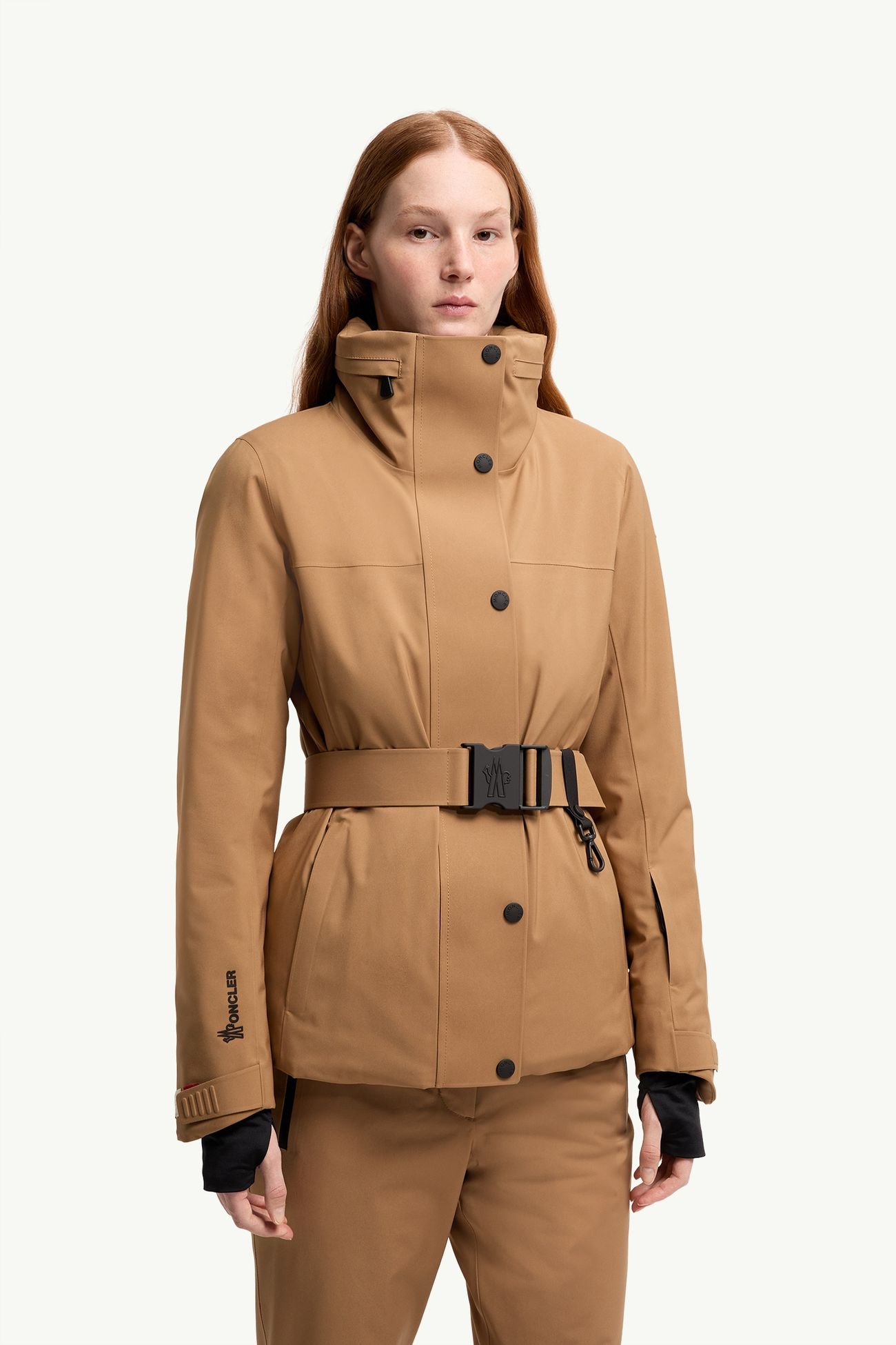 Hainets女士保暖夹克外套 女士 驼米色 Moncler 3