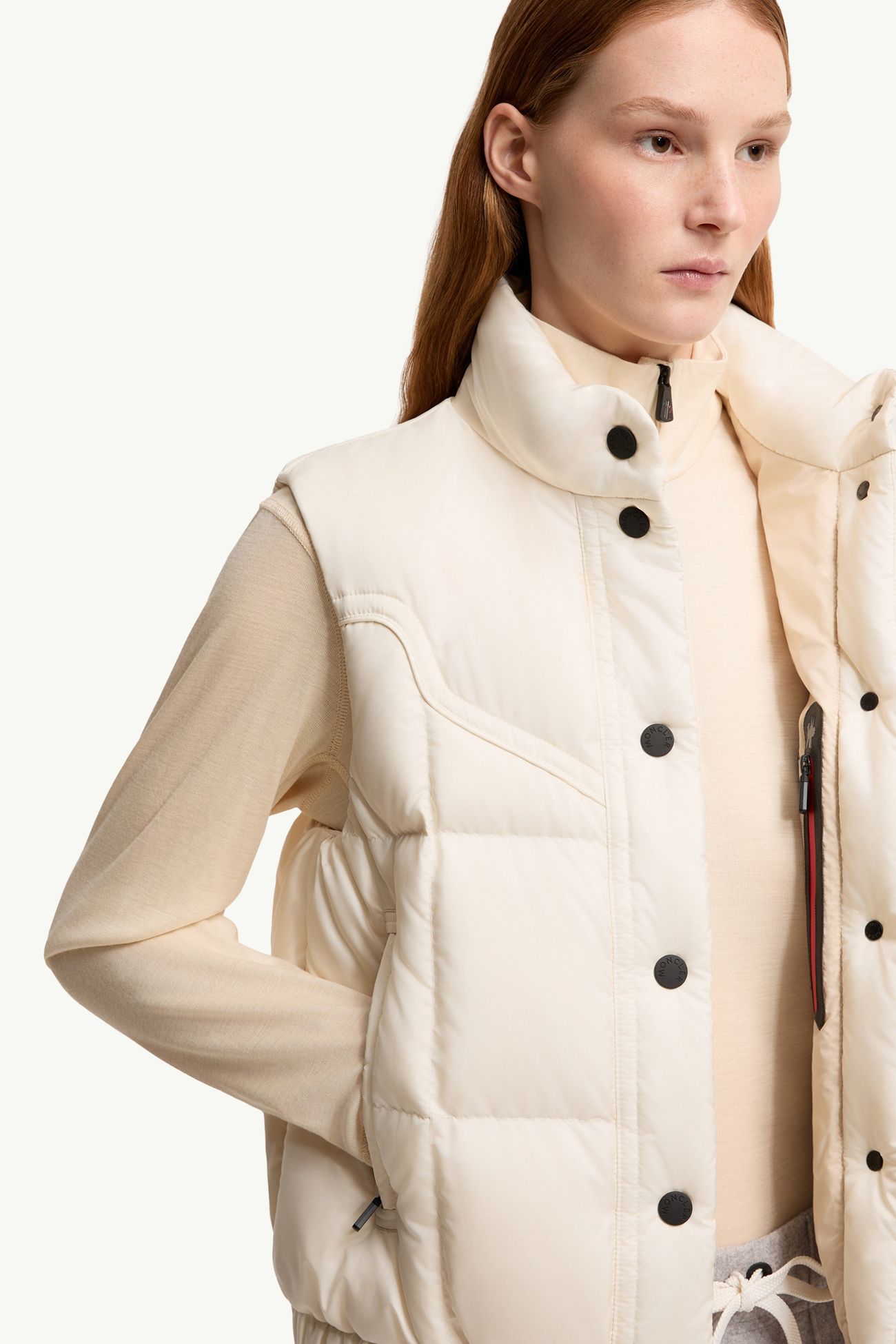 Doucy ベスト レディース ホワイト Moncler 6