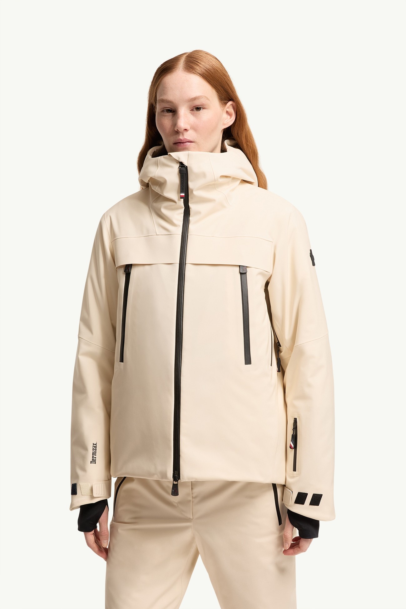 Chanavey連帽滑雪外套 女士 象牙白色 Moncler 3