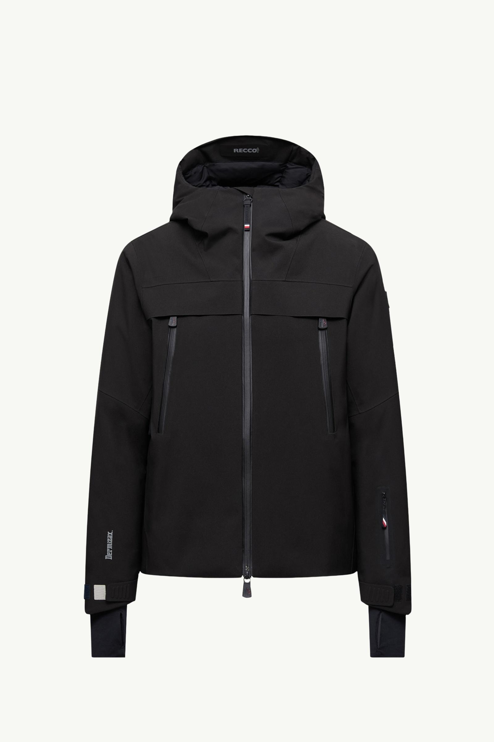 Black Chanavey Hooded Ski Jacket - Ski Jackets for Women | Moncler US