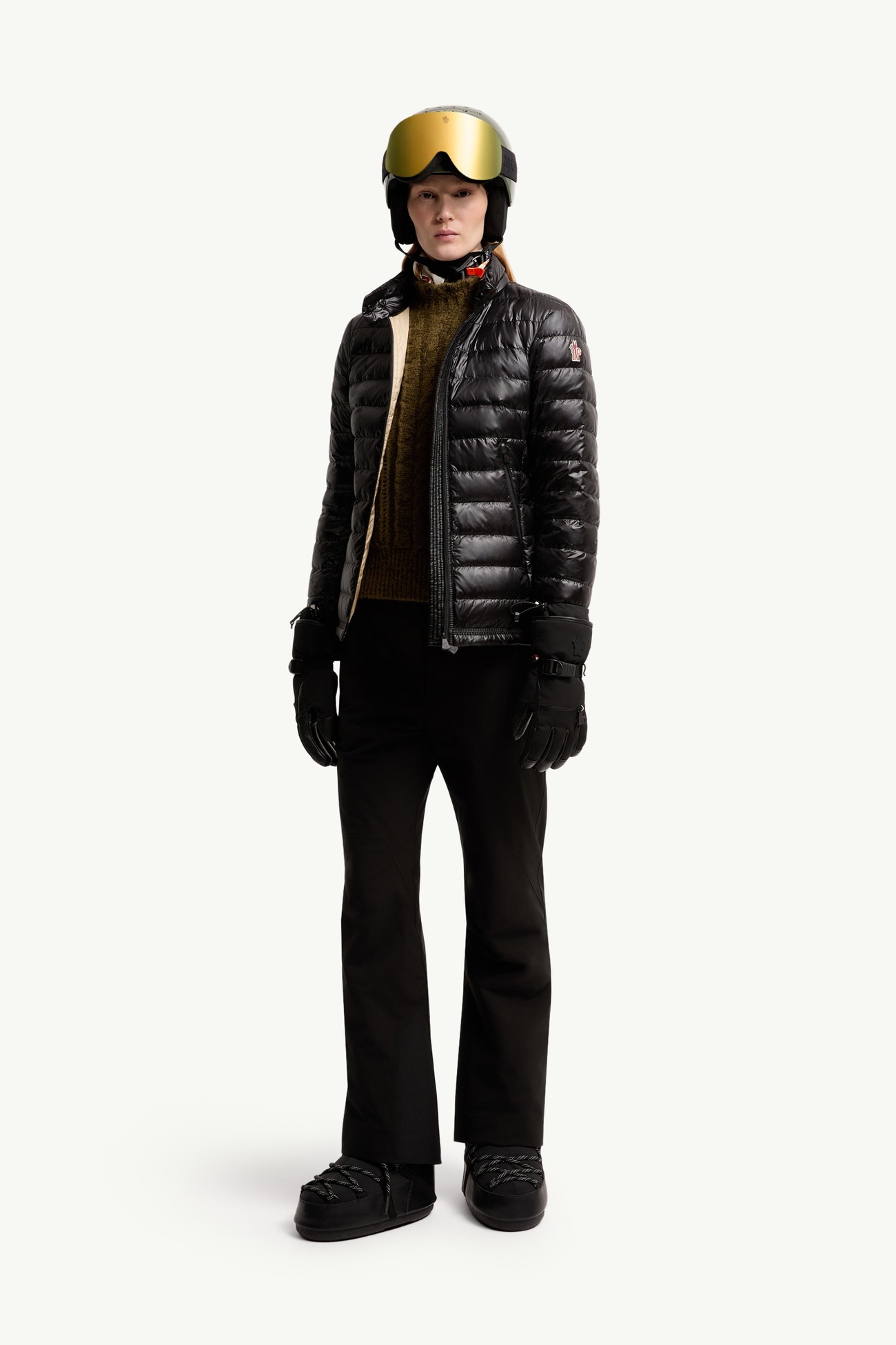 Piumino corto Walibi ripiegabile Donna Nero Moncler 0