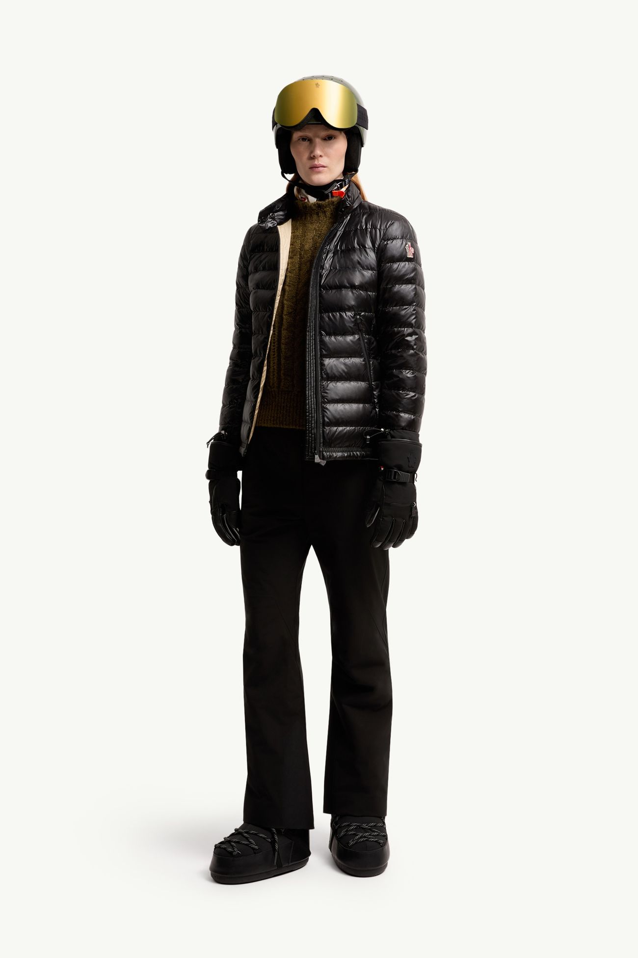 Walibi女士可折叠短款羽绒夹克外套 女士 黑色 Moncler 0